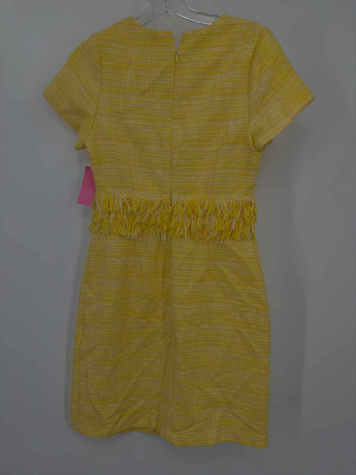 Pre-Owned Julie Brown Yellow Size 2 Short Short Sleeve Dress | True Fashionistas.