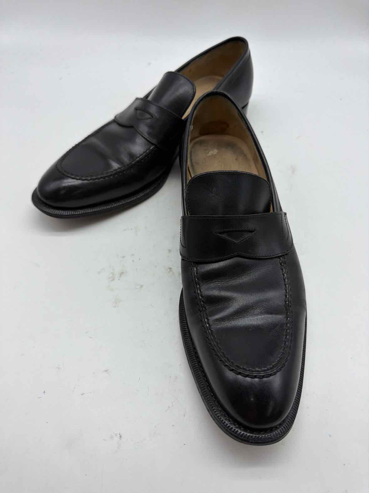 Pre-Owned Salvatore Ferragamo Black 7 Slip On Men's Dress Shoes | True Fashionistas.