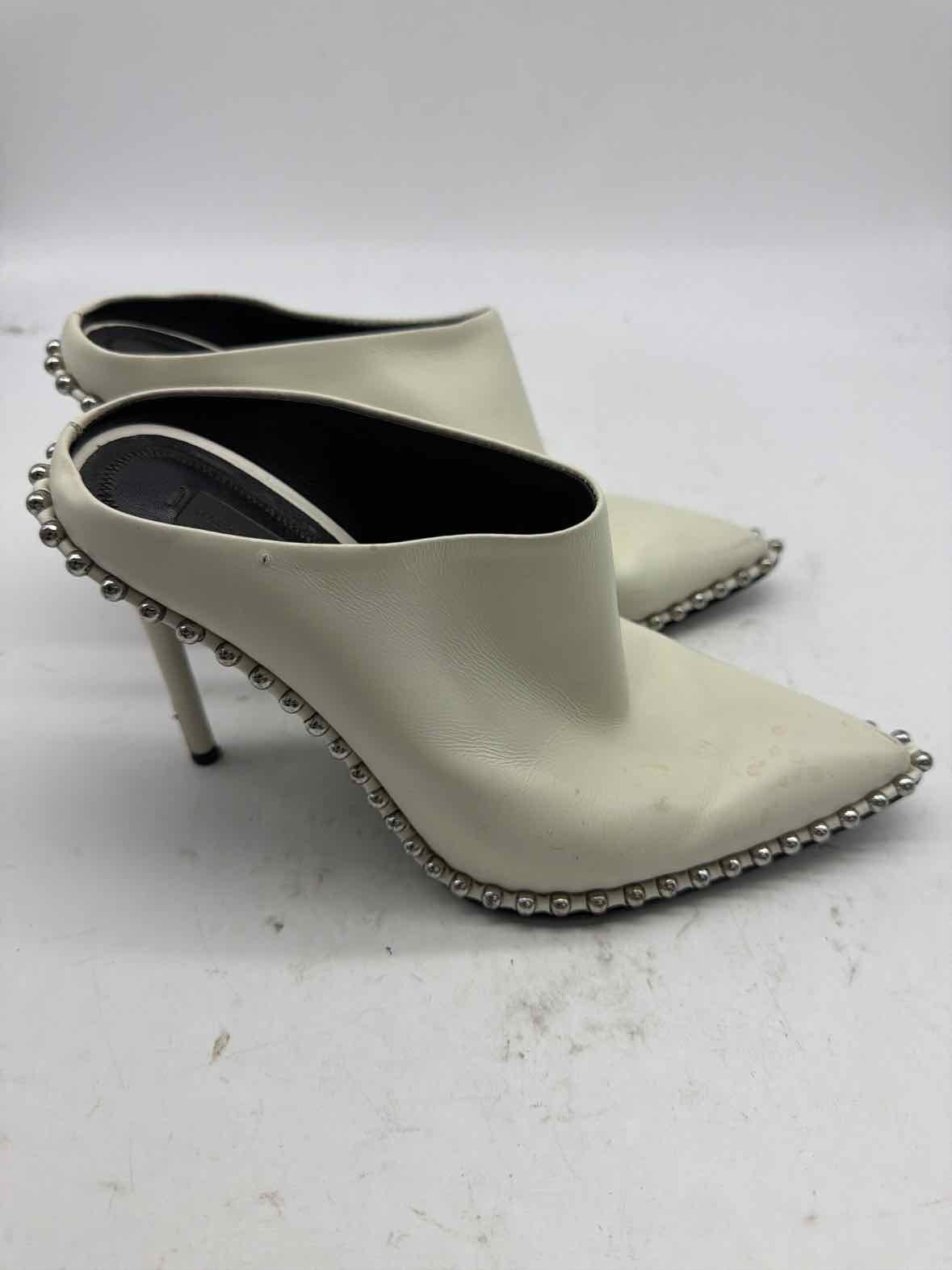 Pre-Owned Alexander Wang White Size 6 Mule Heels | True Fashionistas.