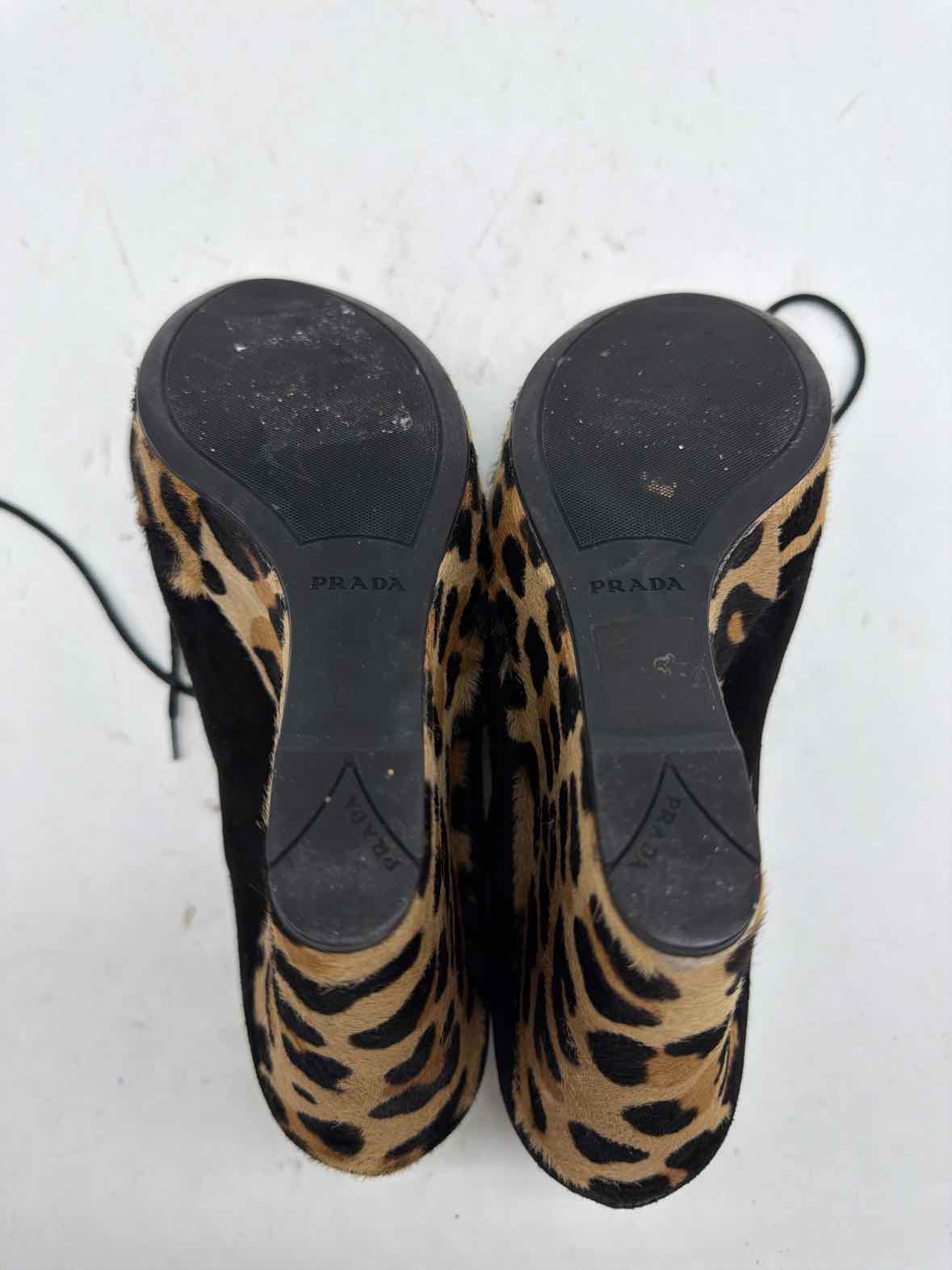 Pre-Owned Prada Black Size 8.5 Wedge Heels | True Fashionistas.