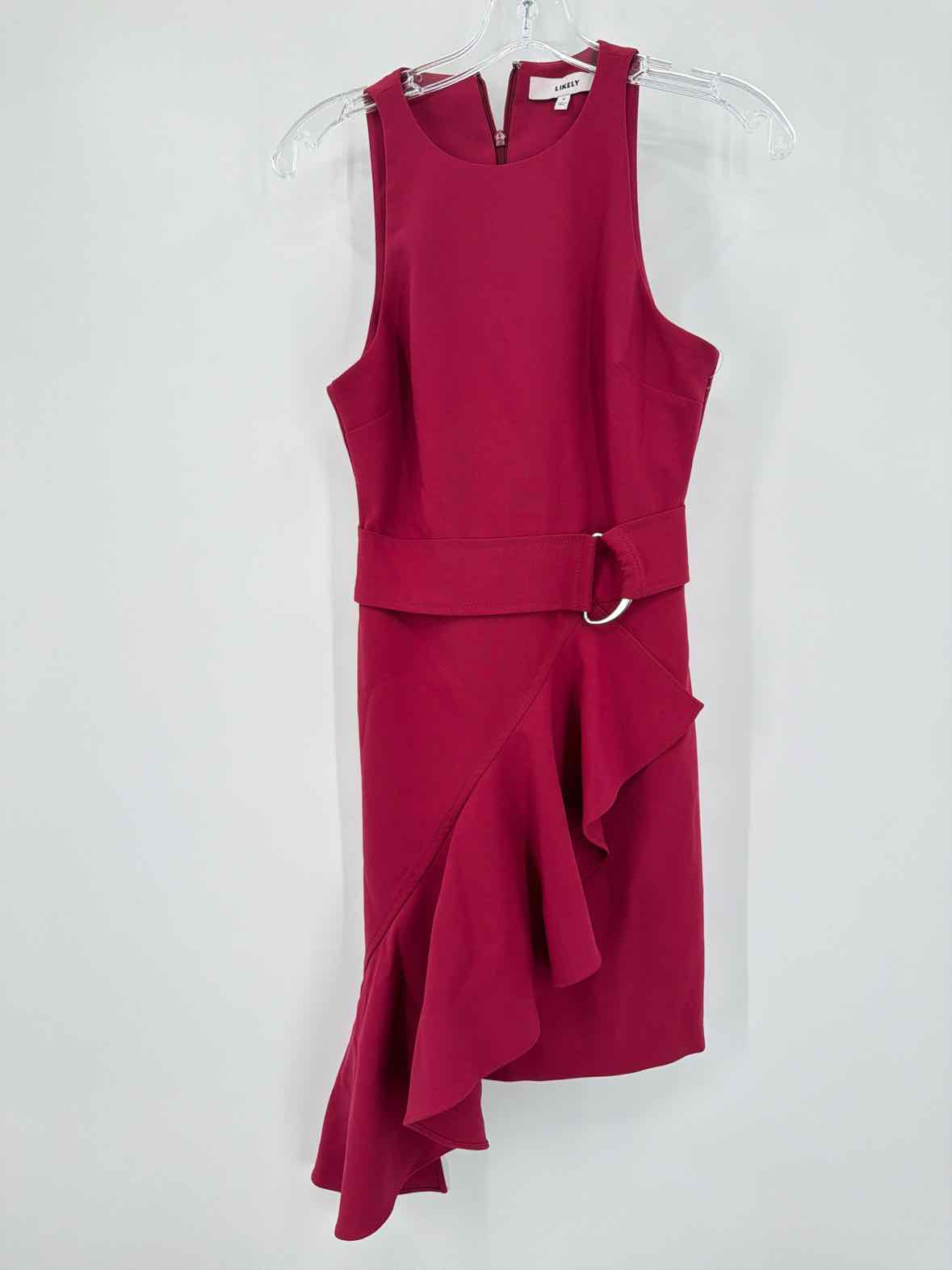Pre-Owned Likely Red Size 2 Short Sleeveless Dress | True Fashionistas.