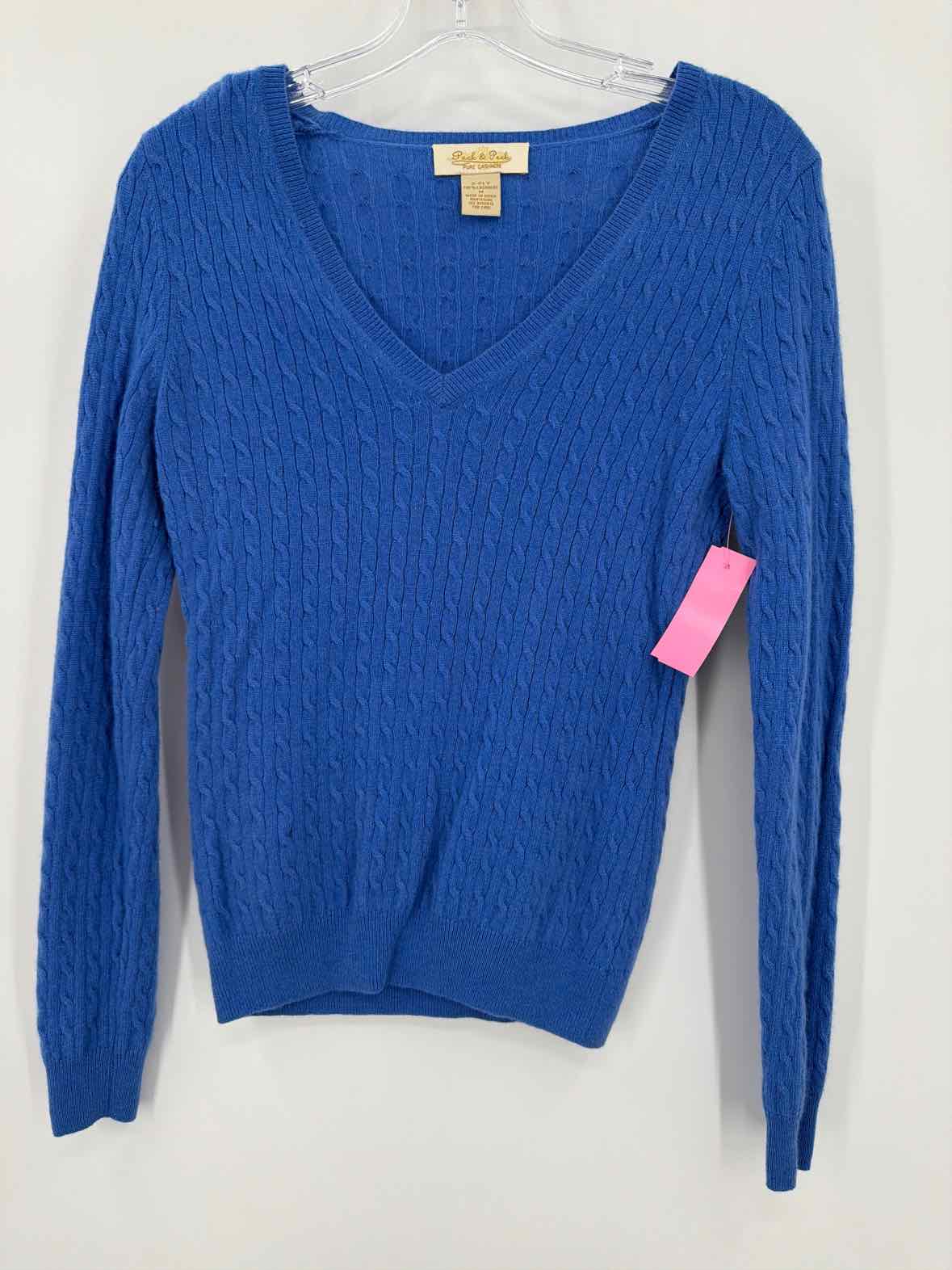 Pre-Owned Peck & Peck Blue Size Medium Cashmere Sweater | True Fashionistas.