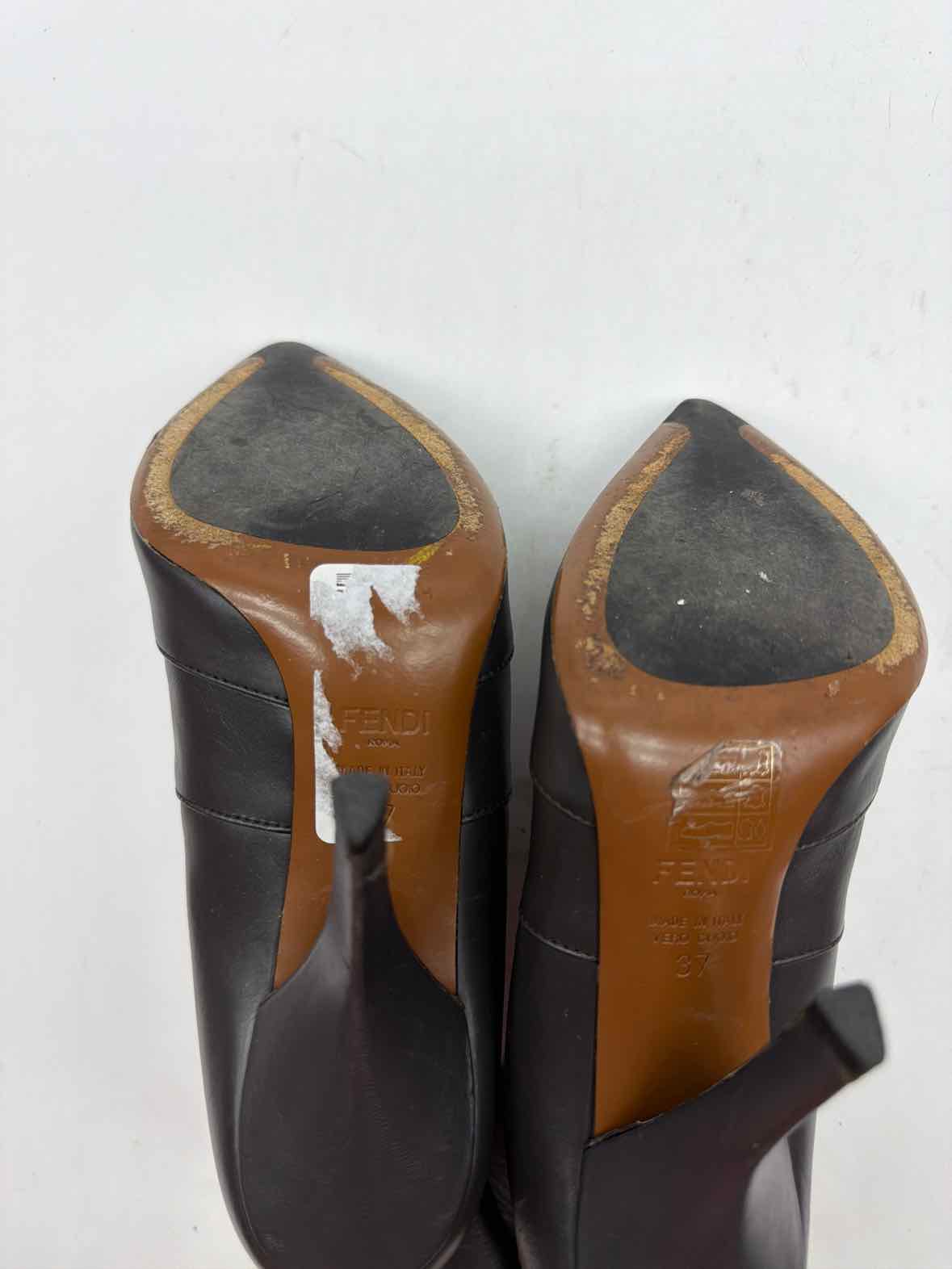 Pre-Owned Fendi Black Size 37 Ankle Boot Ankle Boot | True Fashionistas.