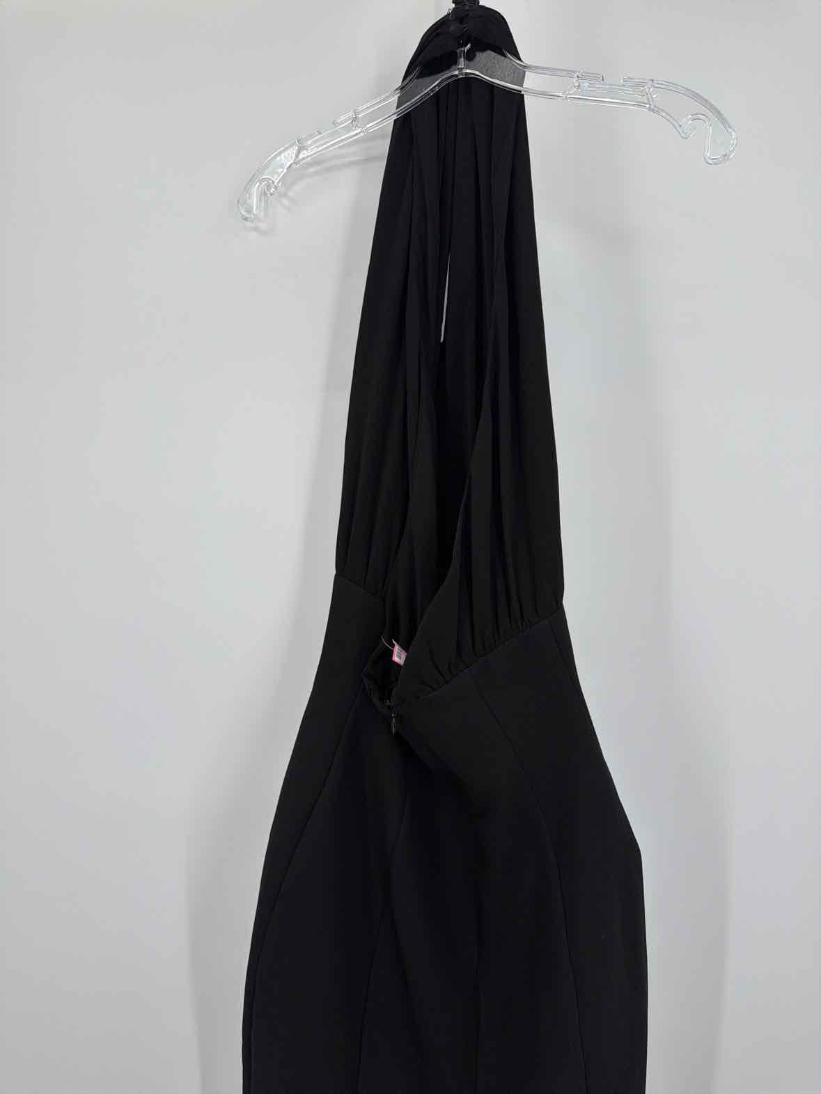 Pre-Owned Misha Black Size XS Cocktail Midi Sleeveless Dress | True Fashionistas.