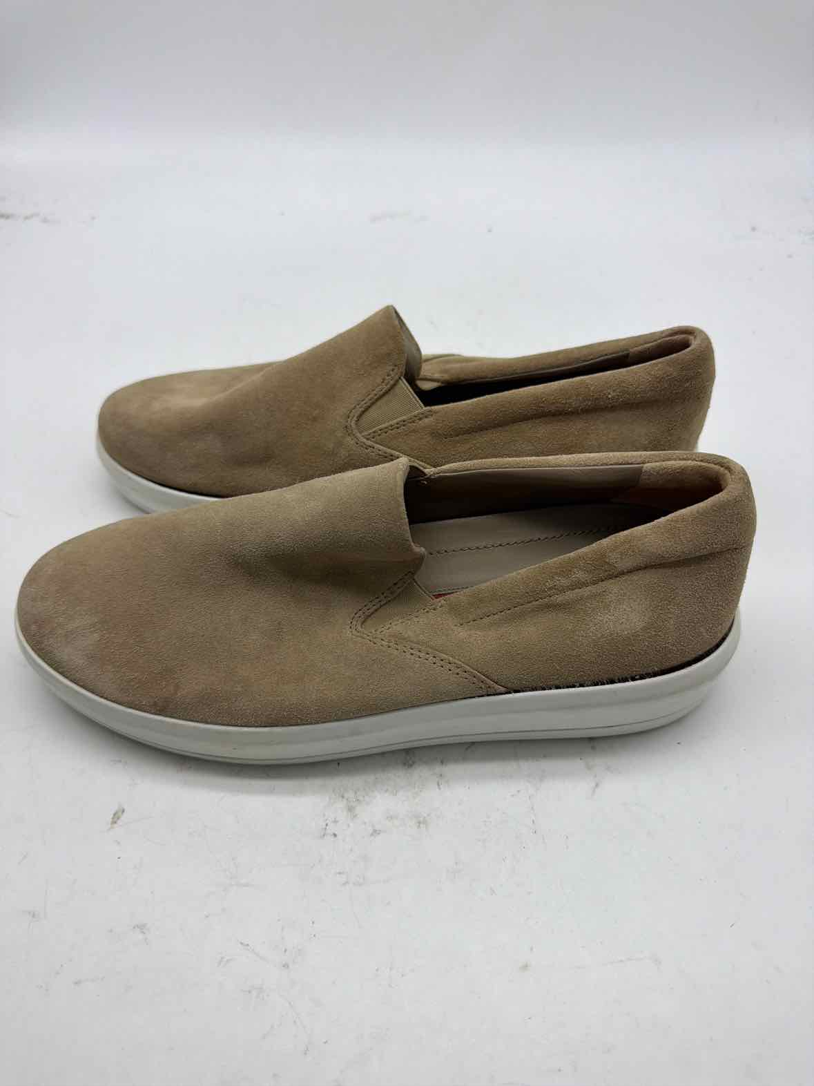 Pre-Owned Prada Tan Size 8 Slip On Flats | True Fashionistas.