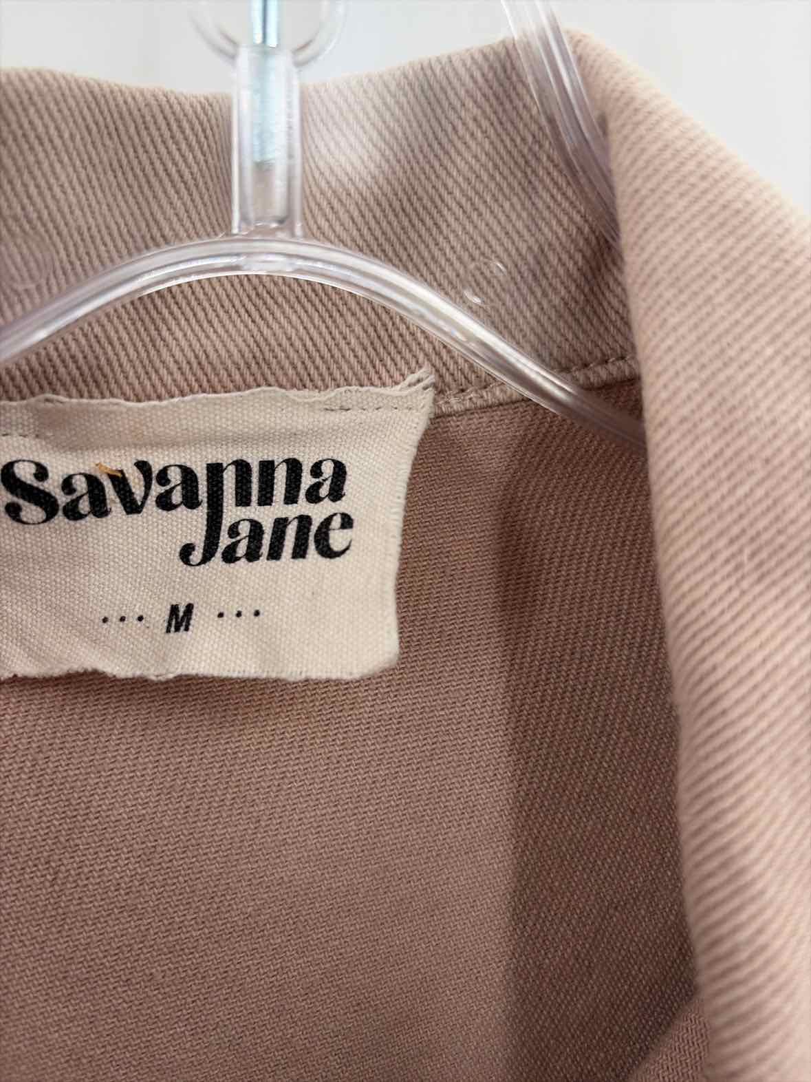 Pre-Owned Savanna Jane Pink Size Medium Jean Jacket | True Fashionistas.