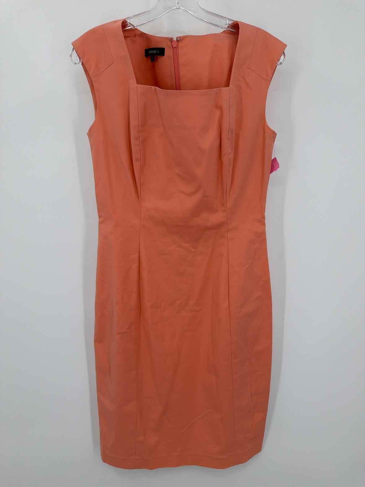Pre-Owned Lafayette 148 Orange Size 8 Short Sleeveless Dress | True Fashionistas.