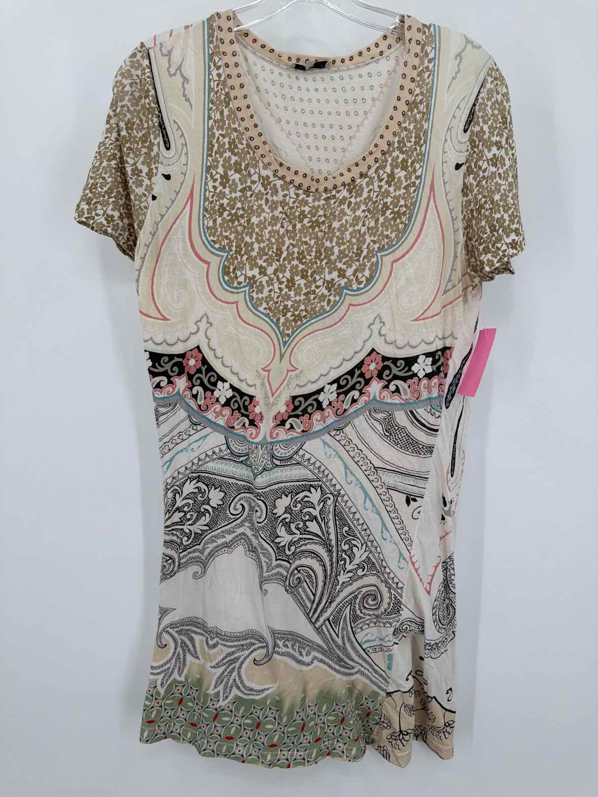 Pre-Owned Etro Ivory Size 44/10 Short Short Sleeve Dress | True Fashionistas.