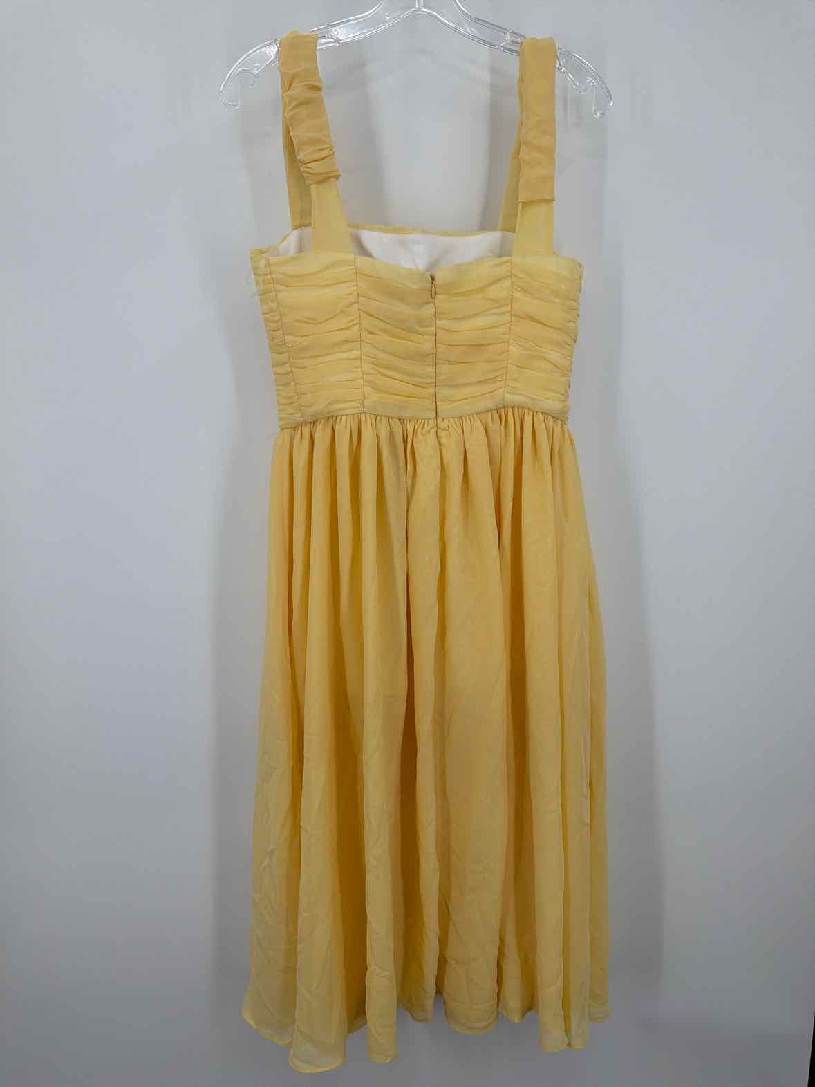 Pre-Owned Post Meridiem Yellow Size Large Long Evening Gown | True Fashionistas.