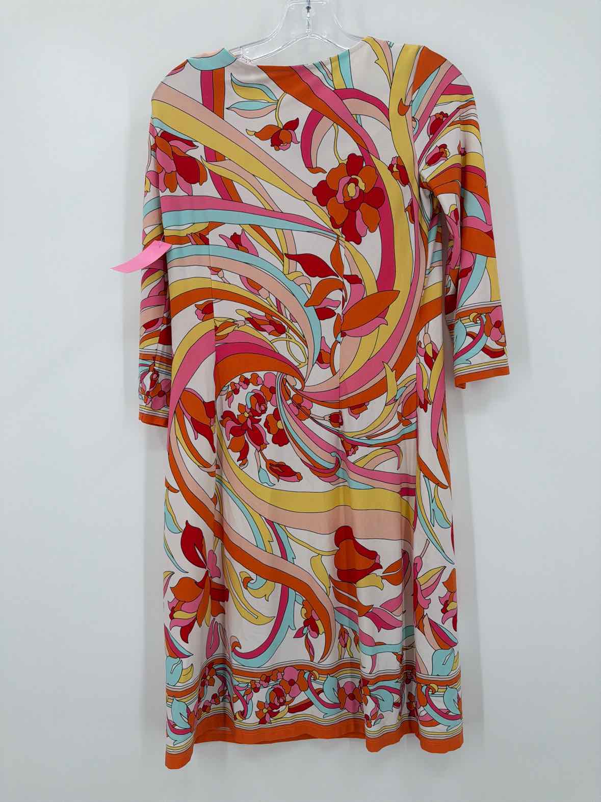 Pre-Owned London Times Orange Size 4 Short Long Sleeve Dress | True Fashionistas.