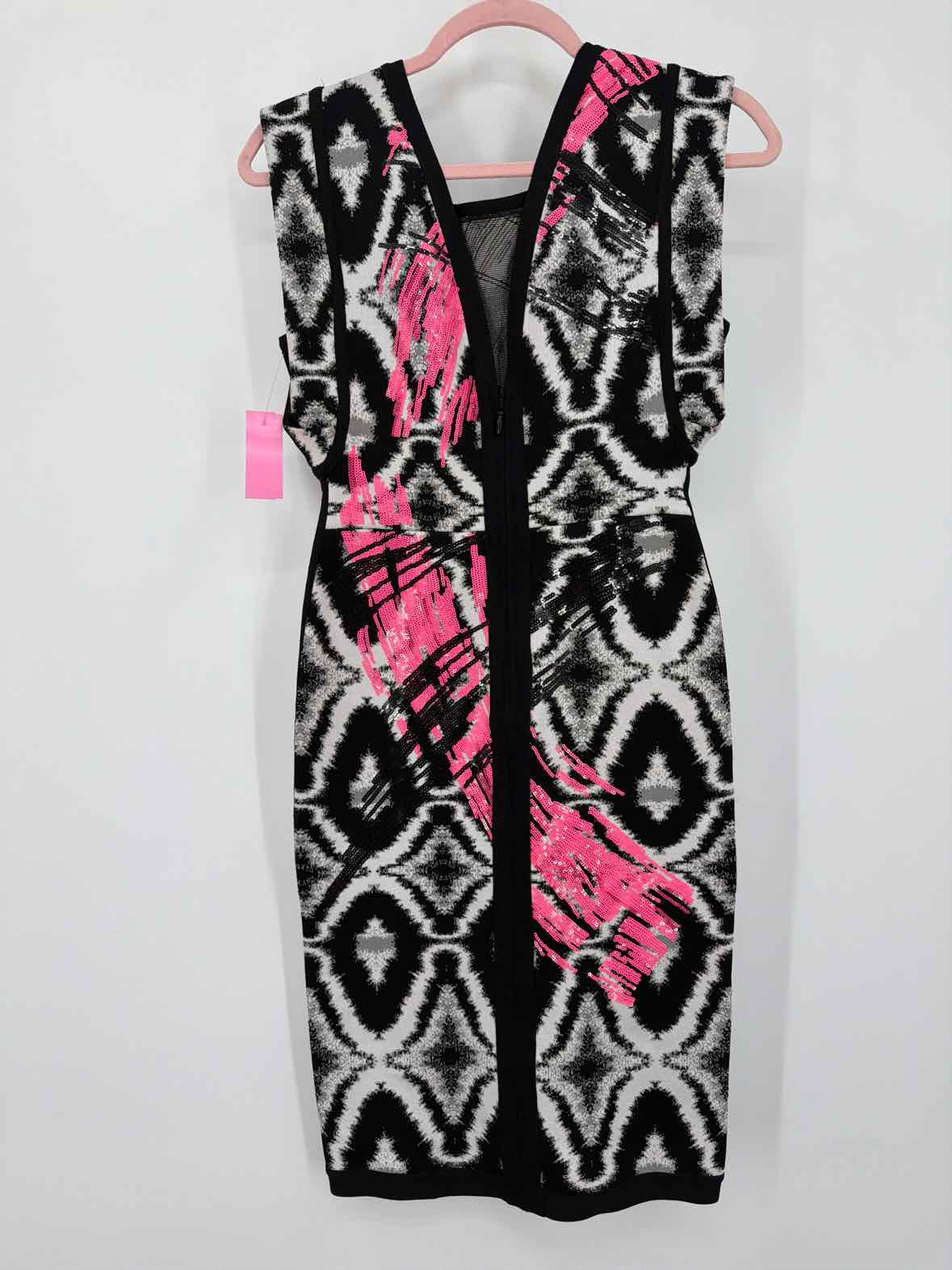 Pre-Owned Herve Leger Black Size Small Knit Bodycon Short Sleeveless Dress | True Fashionistas.