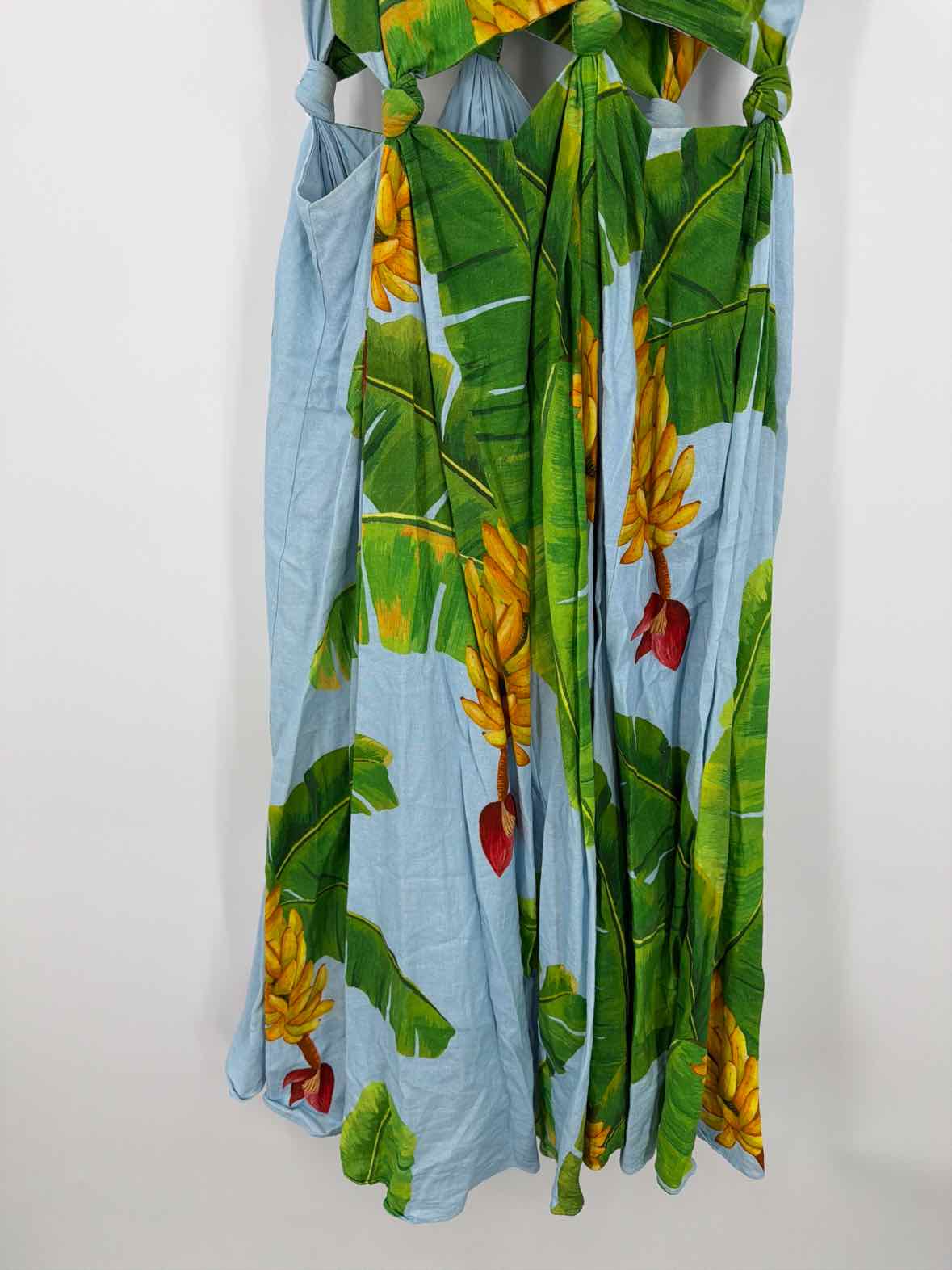 Pre-Owned Farm Rio Green Size Small Long Sleeveless Dress | True Fashionistas.