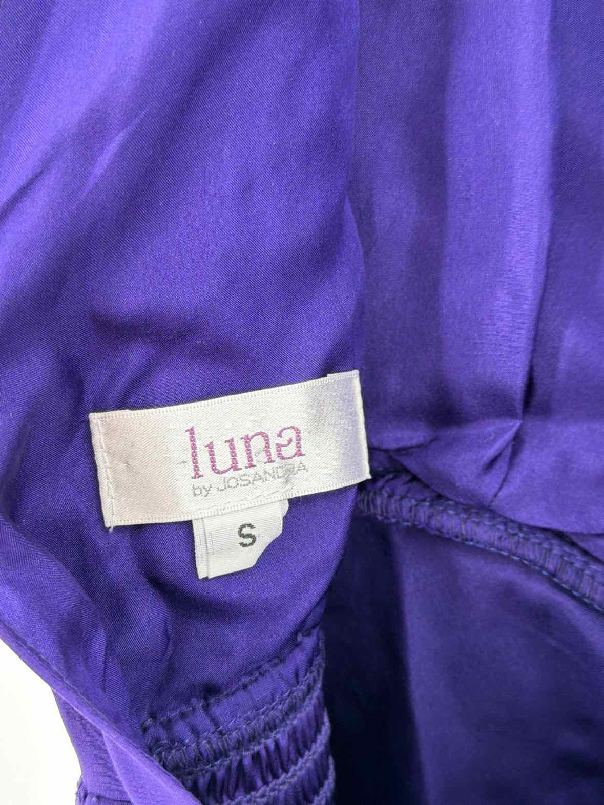Pre-Owned Luna Purple Size Small Short Sleeveless Dress | True Fashionistas.