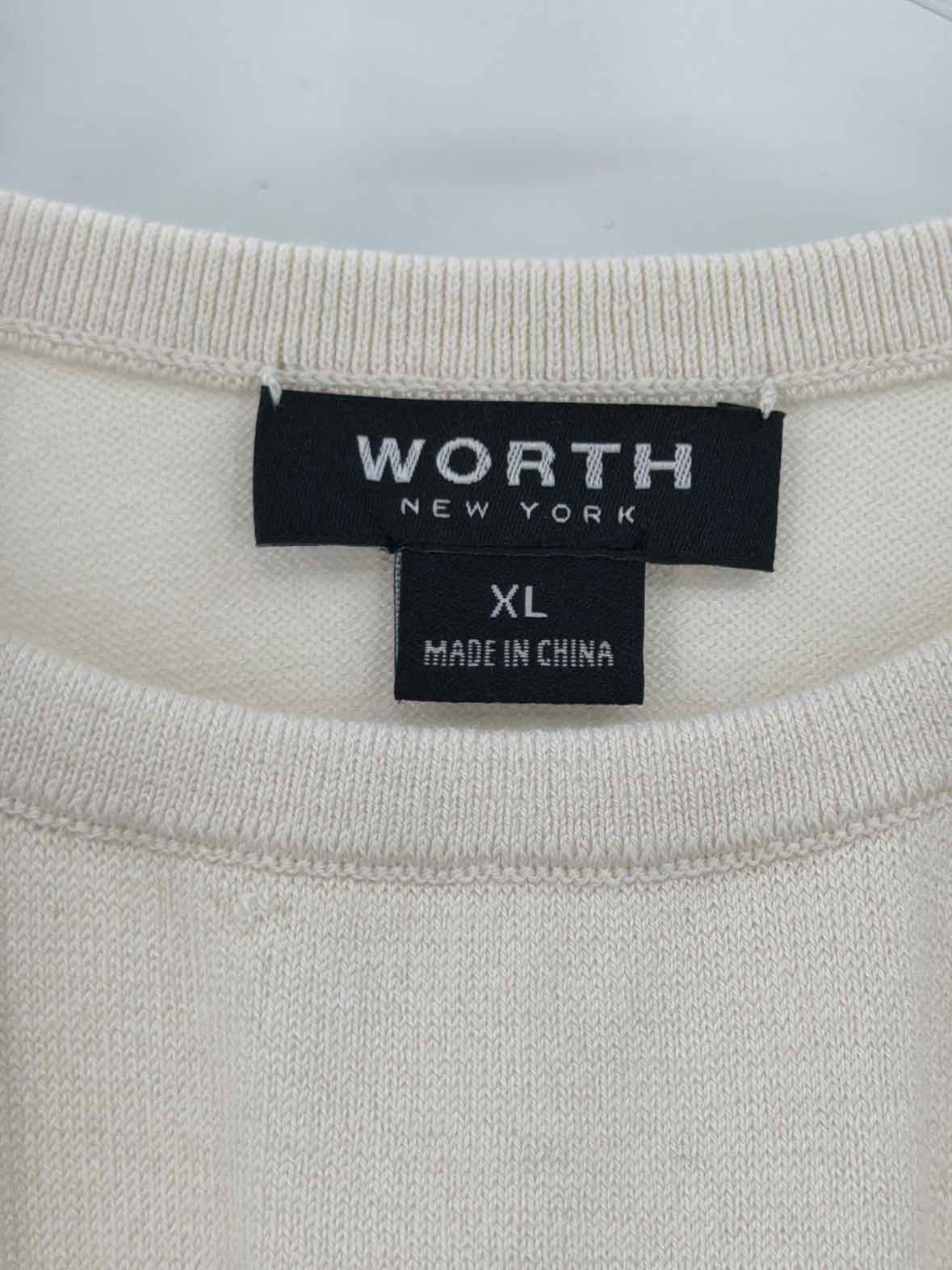 Pre-Owned Worth Ivory Size XL Knit Tank Top | True Fashionistas.