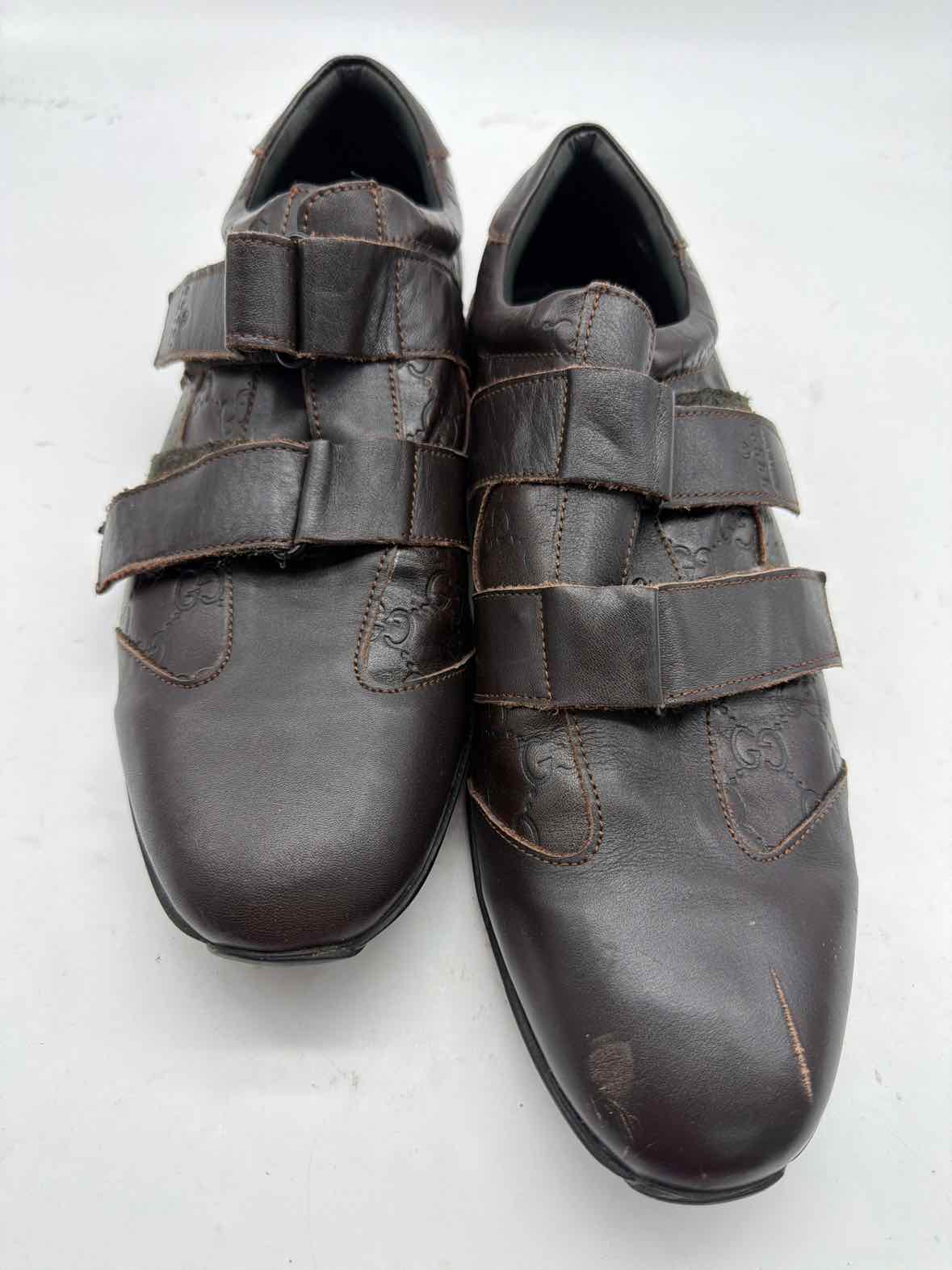Pre-Owned Gucci Brown 44 Lace Up Men's Sneakers | True Fashionistas.