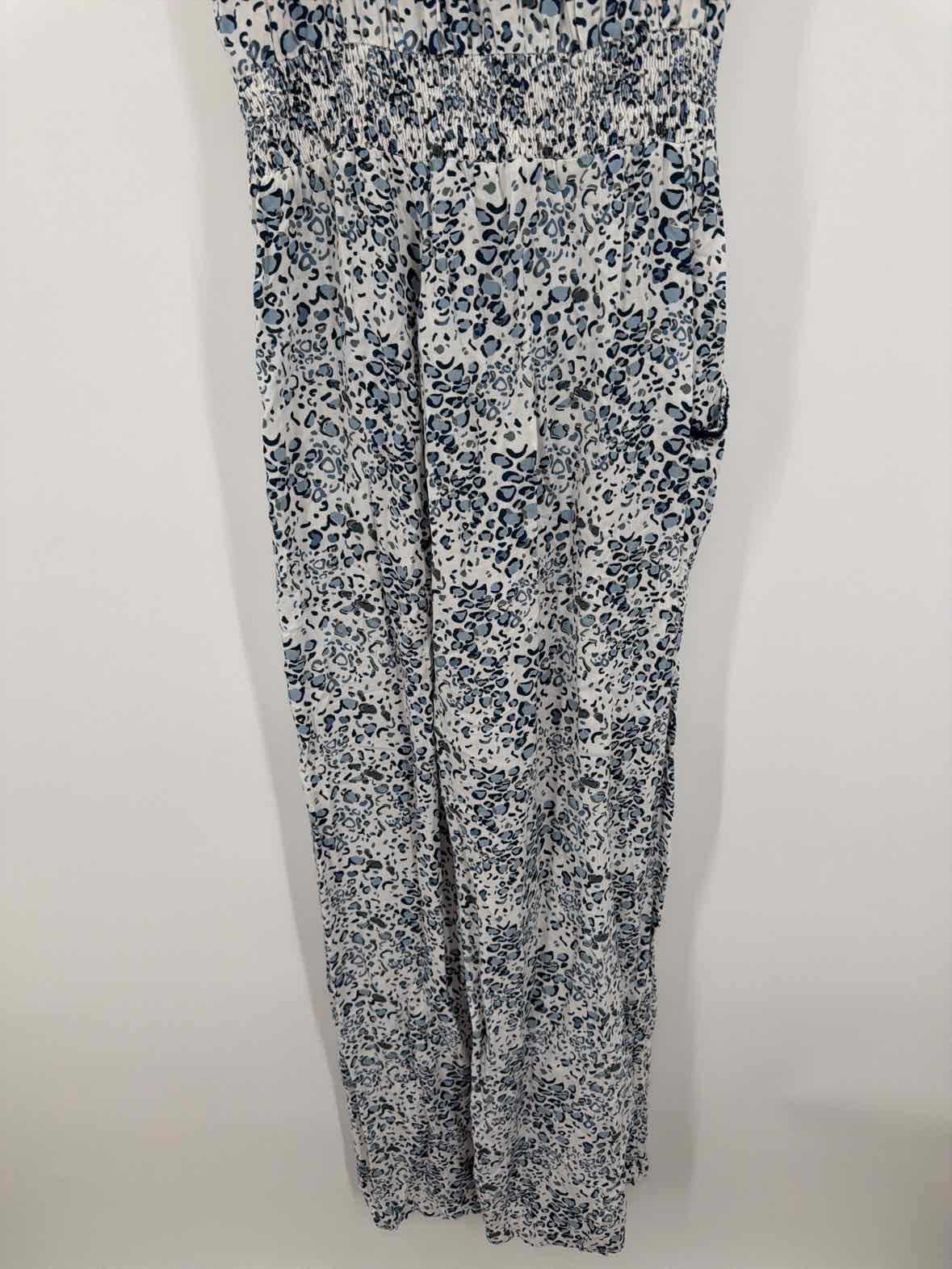Pre-Owned Skemo Blue Size Large Strapless Jumpsuit | True Fashionistas.