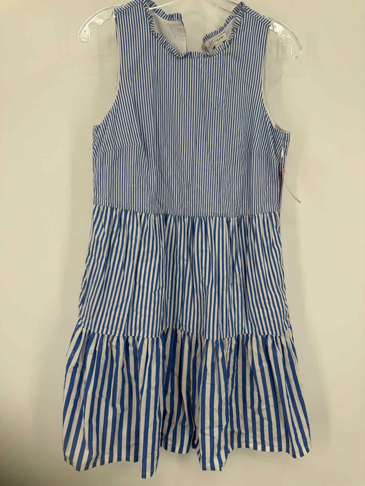 Pre-Owned J Crew Blue Size 4 Stripe Short Sleeveless Dress | True Fashionistas.