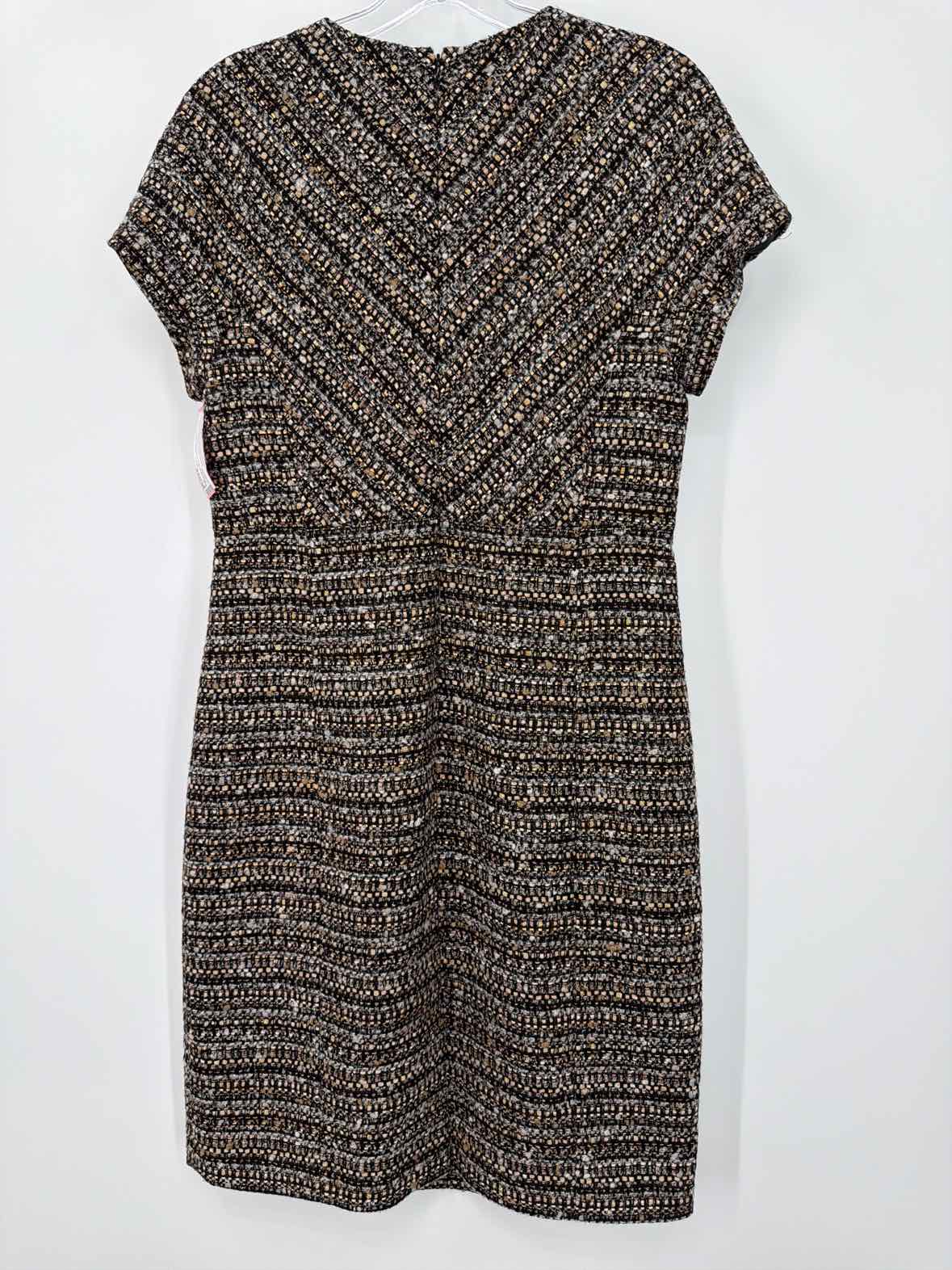 Pre-Owned Brooks Brothers Black Size 10 Boucle Short Short Sleeve Dress | True Fashionistas.