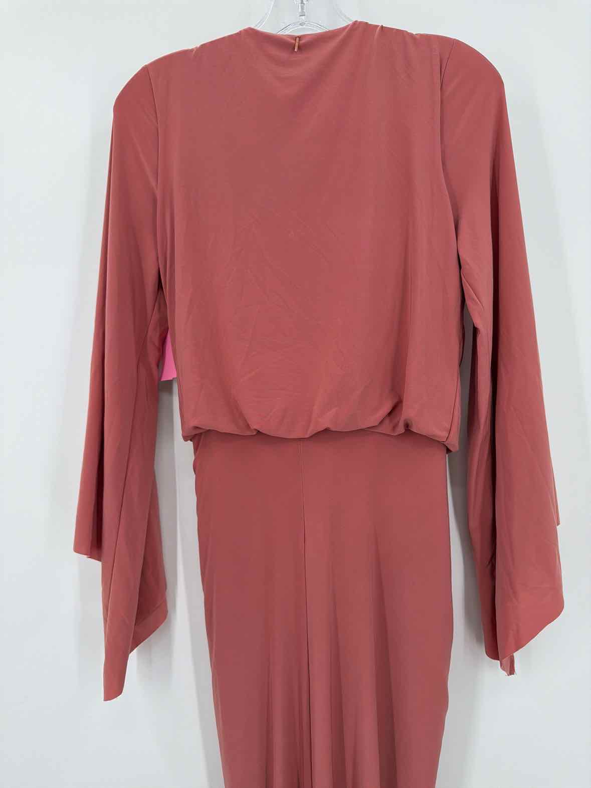 Pre-Owned Misa Pink Size Small Long Long Sleeve Dress | True Fashionistas.