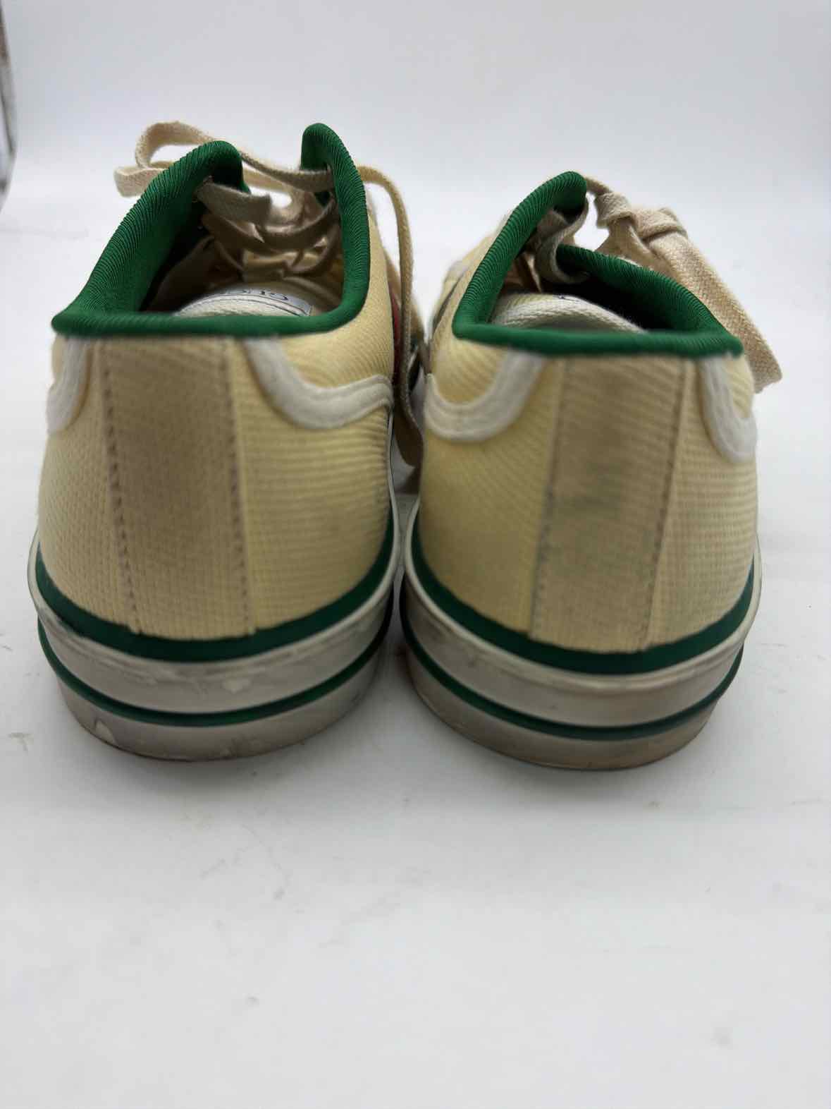 Pre-Owned Gucci Yellow Size 9.5 Canvas Fashion Sneaker Athletic Shoes | True Fashionistas.