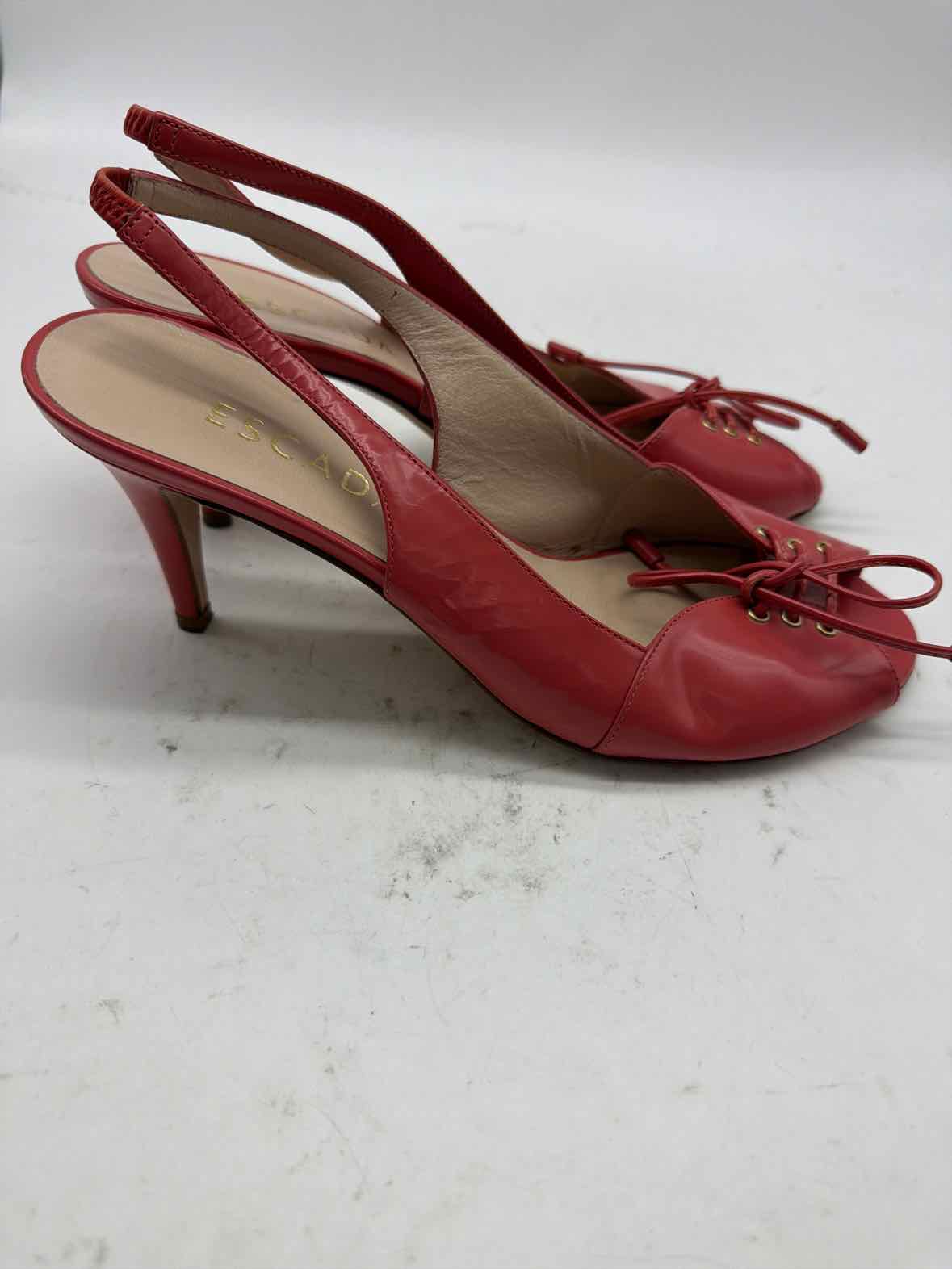 Pre-Owned Escada Pink Size 8 Slingback Heels | True Fashionistas.