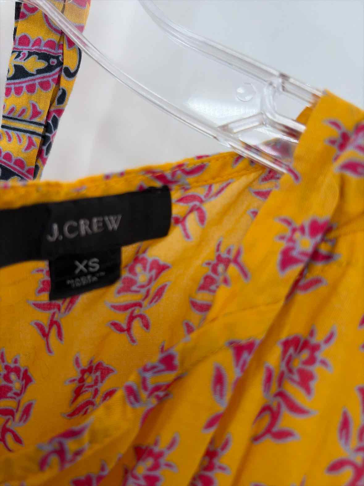 Pre-Owned J Crew Yellow Size XS Knee Length Long Sleeve Dress | True Fashionistas.