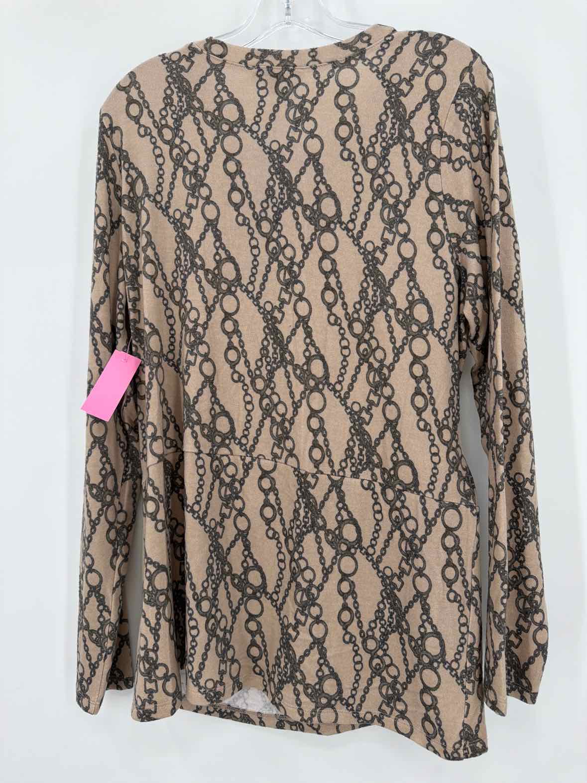 Pre-Owned DG2 Tan Size XL Blouse | True Fashionistas.