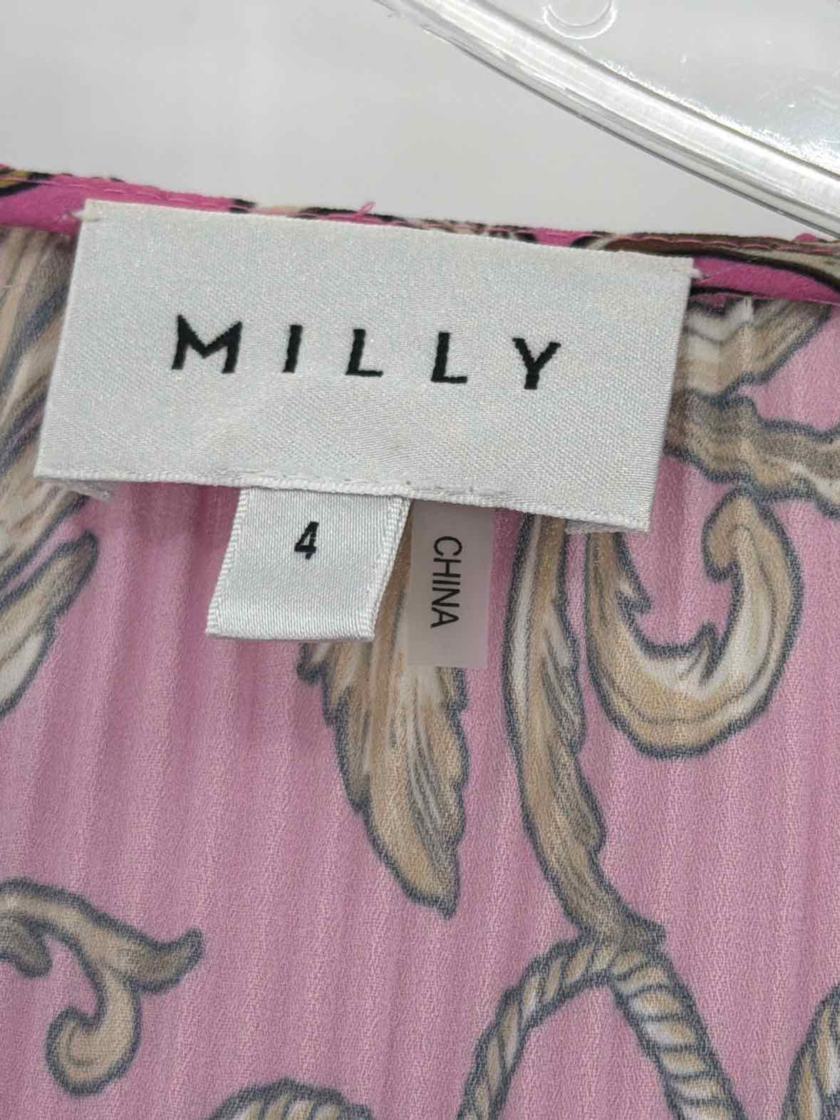 Pre-Owned Milly Pink Size 4 Short Long Sleeve Dress | True Fashionistas.