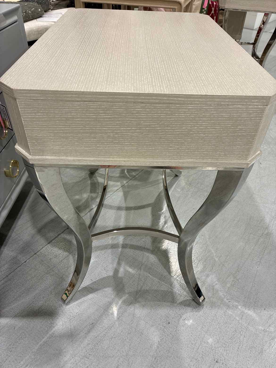 Bernhardt Gray Wood 1 Drawer Nightstand | True Fashionistas.