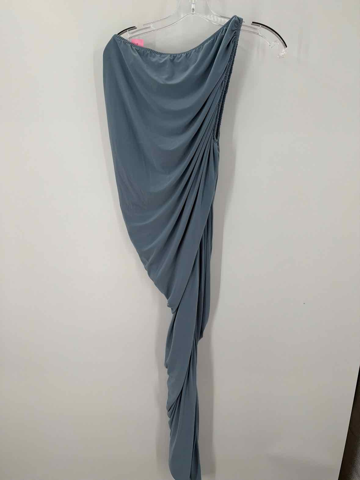 Pre-Owned Norma Kamali Blue Size Large Long Evening Gown | True Fashionistas.