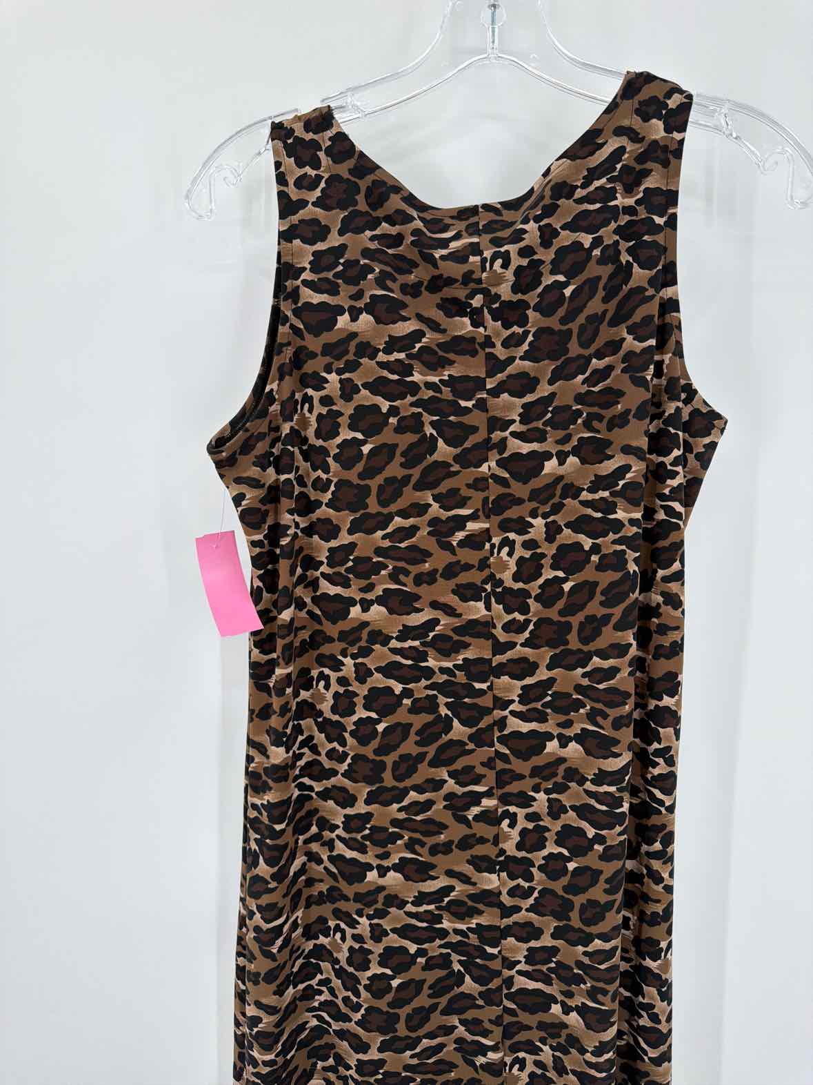 Pre-Owned Style & Co Brown Size Medium Leopard Long Sleeveless Dress | True Fashionistas.