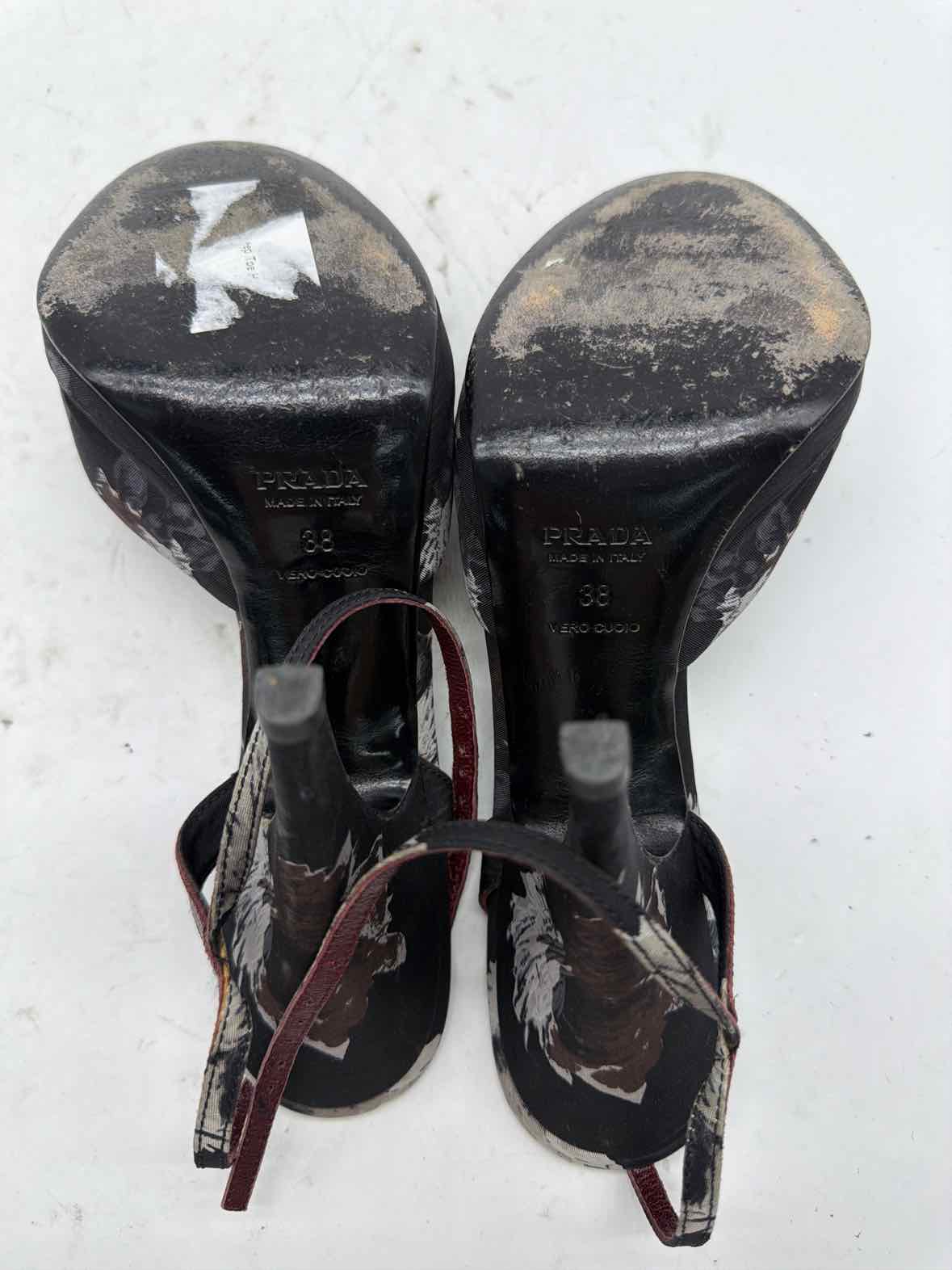 Pre-Owned Prada Black Size 8 Strappy Heels | True Fashionistas.