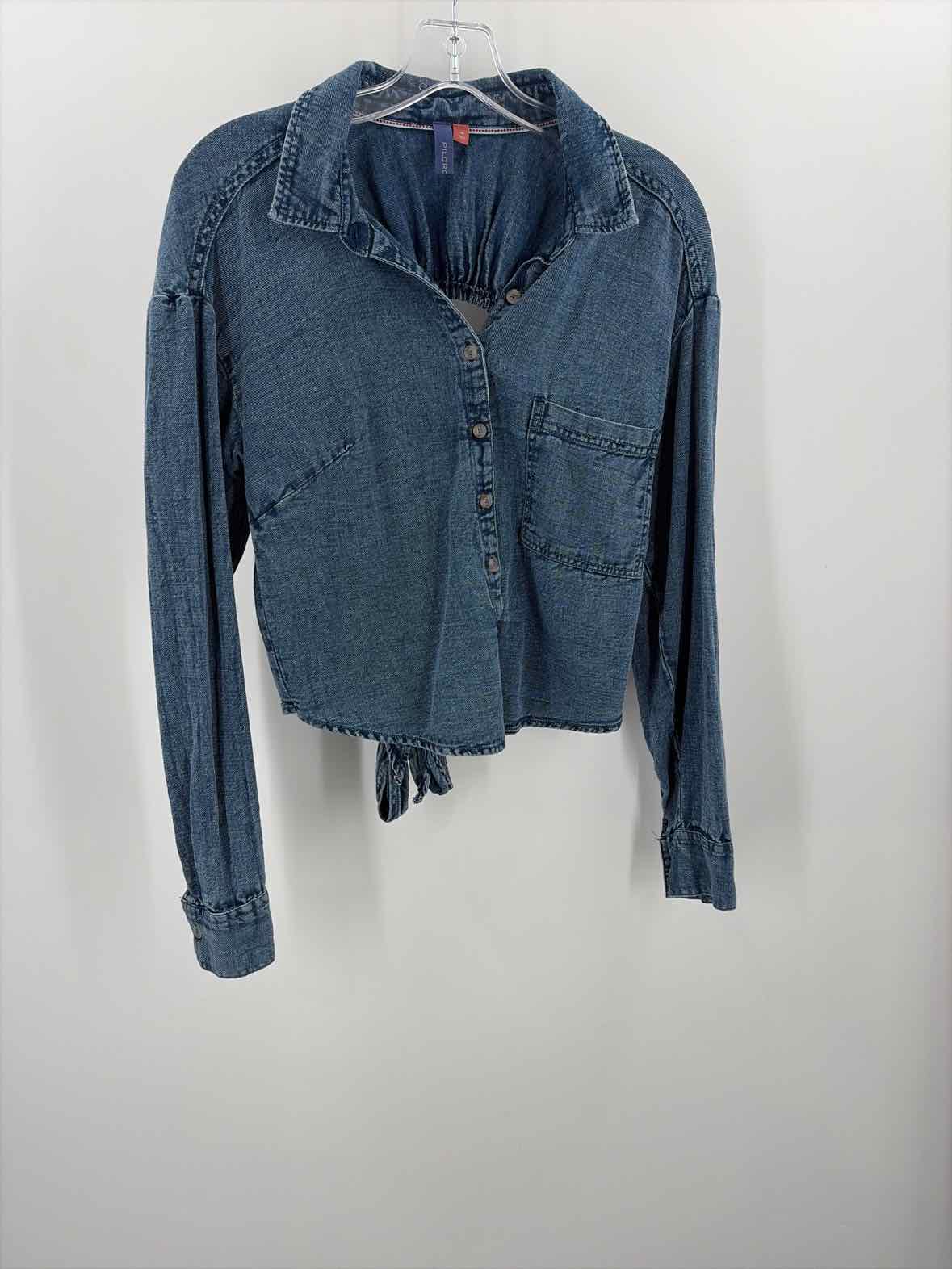 Pre-Owned Pilcro Blue Size Medium Button Down | True Fashionistas.