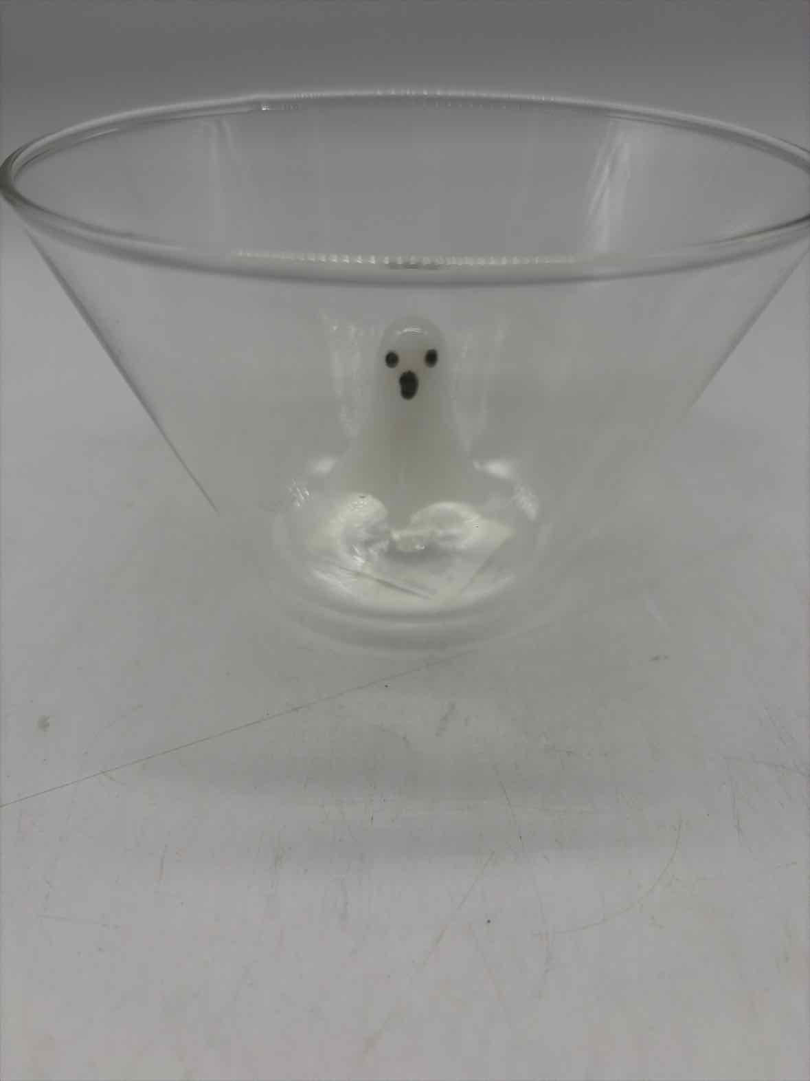 Mud Pie Clear Glass Ghost Candy Bowl Halloween | True Fashionistas.