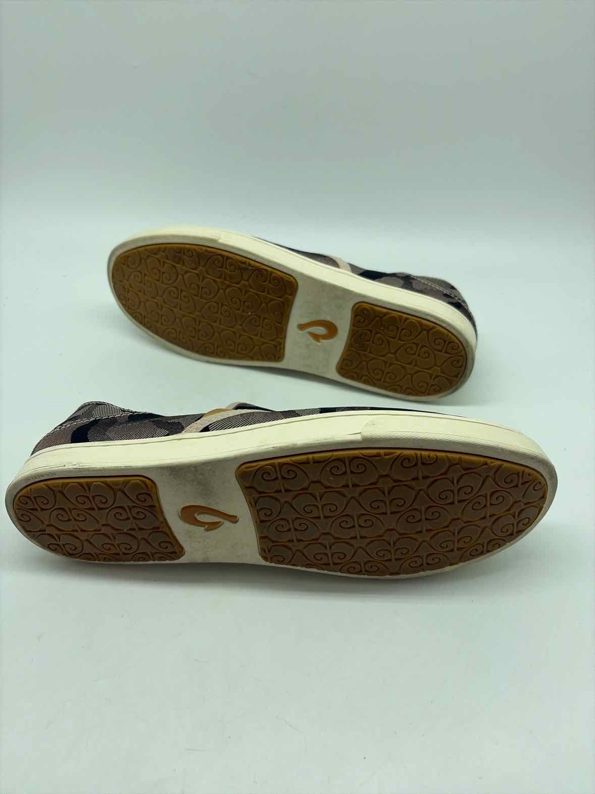 Pre-Owned Olukai Grey Size 9.5 Slip On Flats | True Fashionistas.