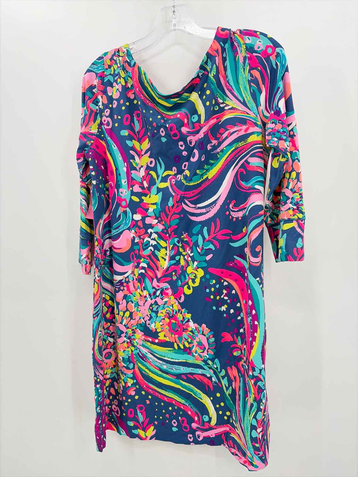 Pre-Owned Lilly Pulitzer Navy Size Large Knee Length Long Sleeve Dress | True Fashionistas.