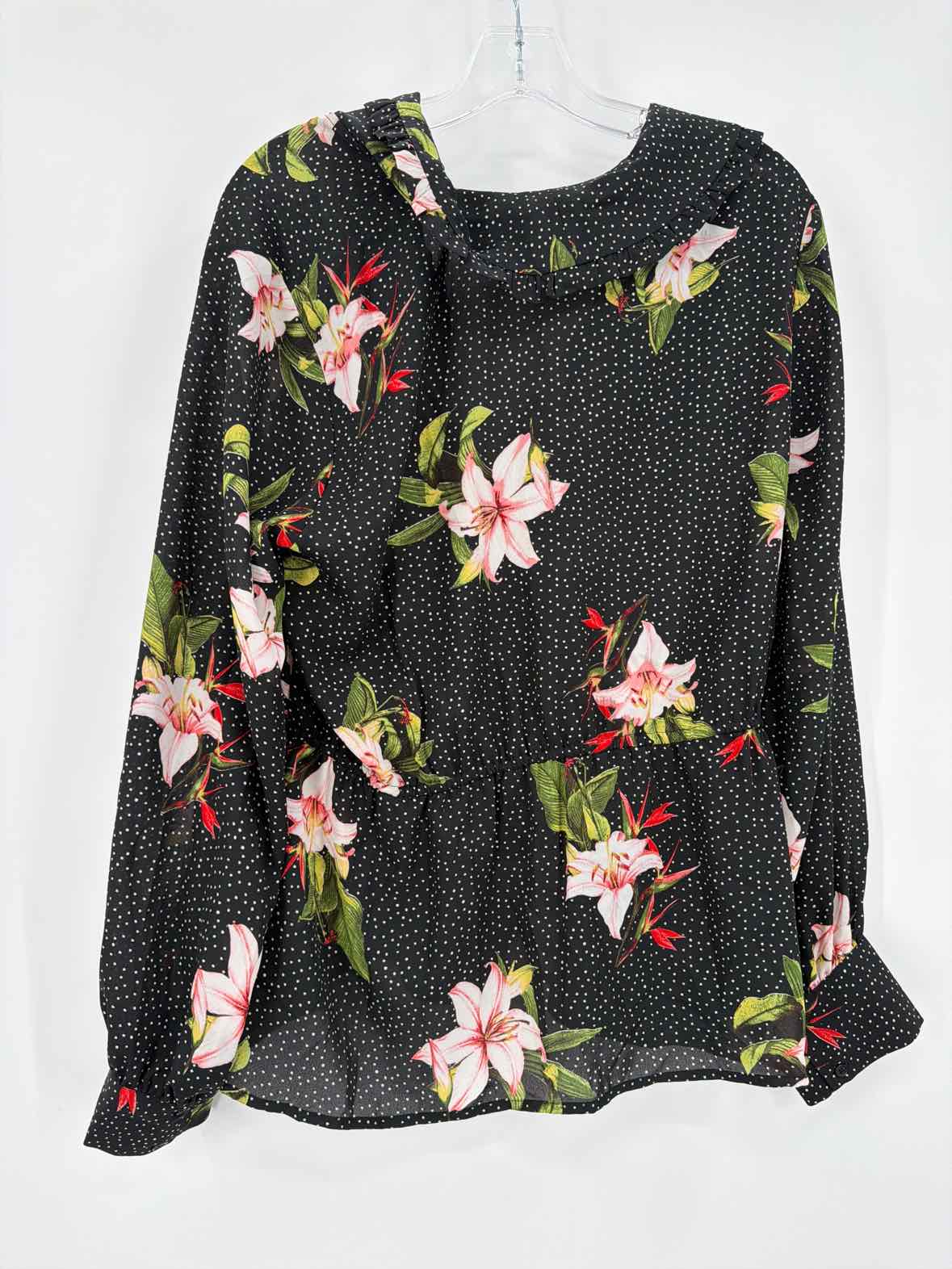 Pre-Owned Pleione Black Size XL Blouse | True Fashionistas.