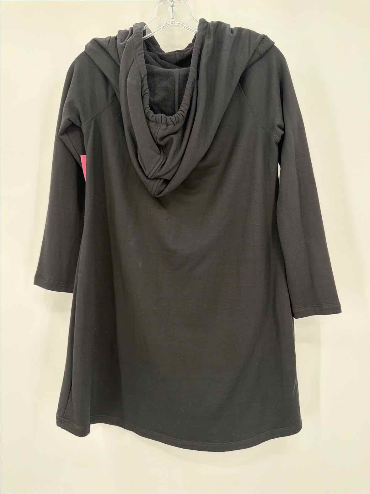 Pre-Owned Soma Black Size Medium Hoodie Short Long Sleeve Dress | True Fashionistas.