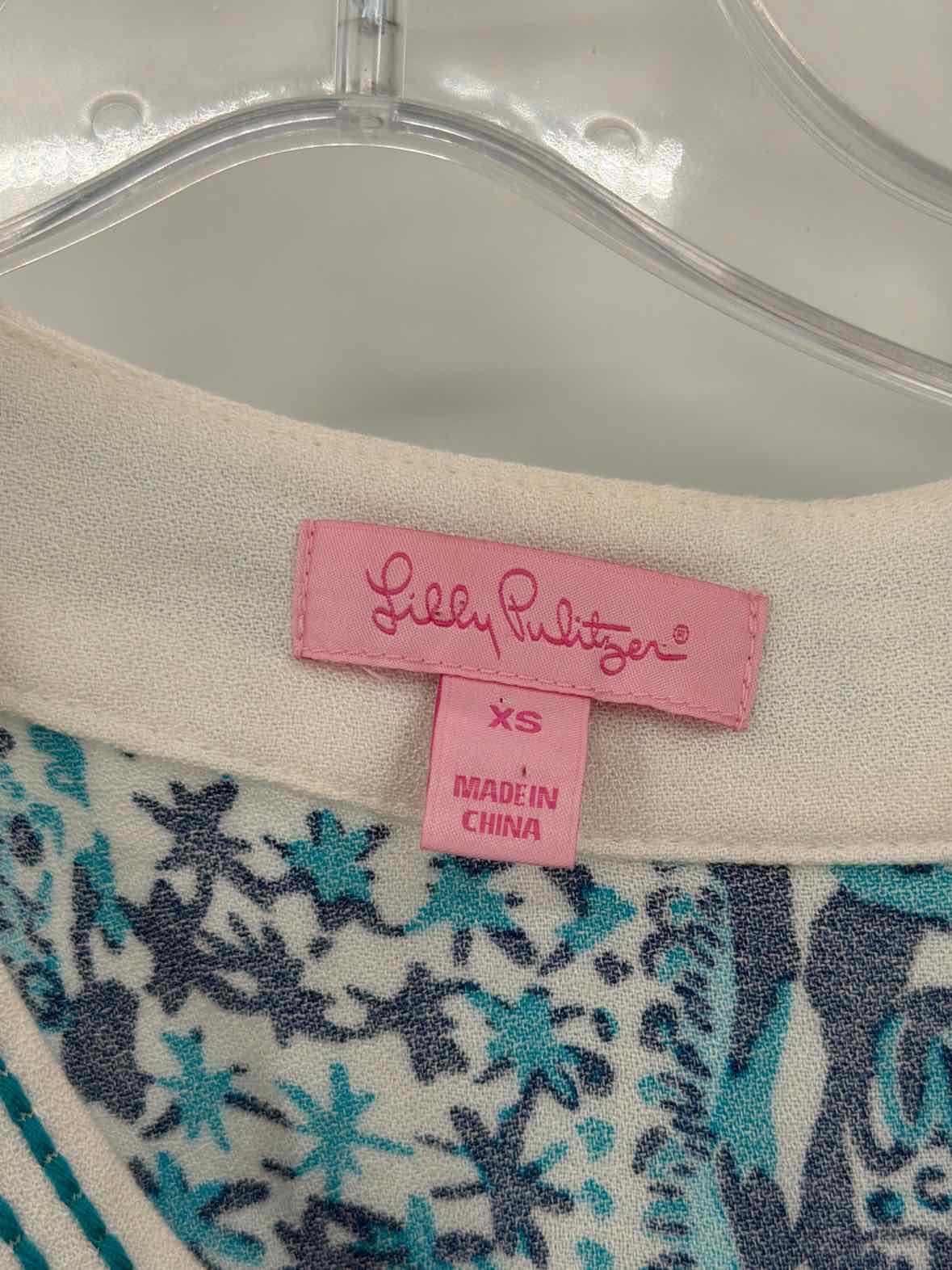 Pre-Owned Lilly Pulitzer Blue Size XS Short Sleeveless Dress | True Fashionistas.