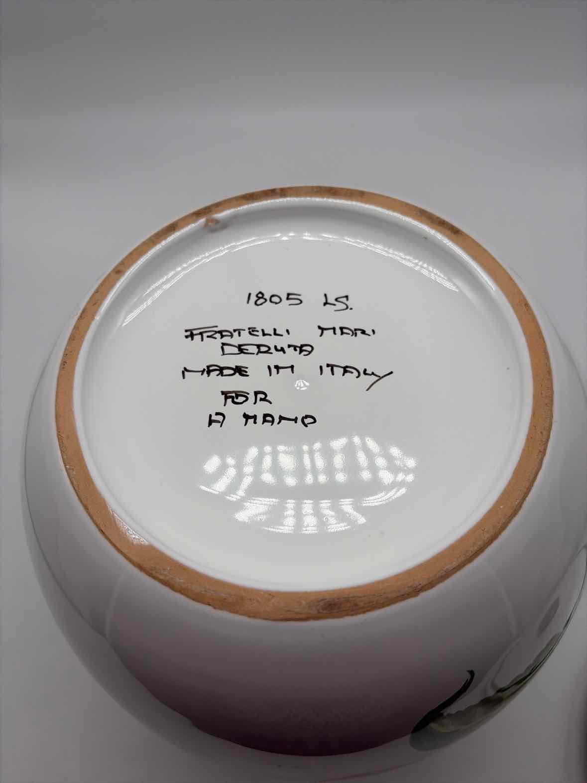 Pre-Owned Fratelli Mari Deruta Biscotti Jar | True Fashionistas.