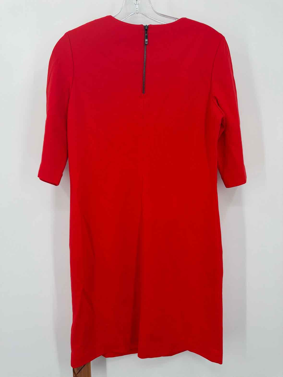 Pre-Owned The Eight Senses Red Size Medium Short Long Sleeve Dress | True Fashionistas.