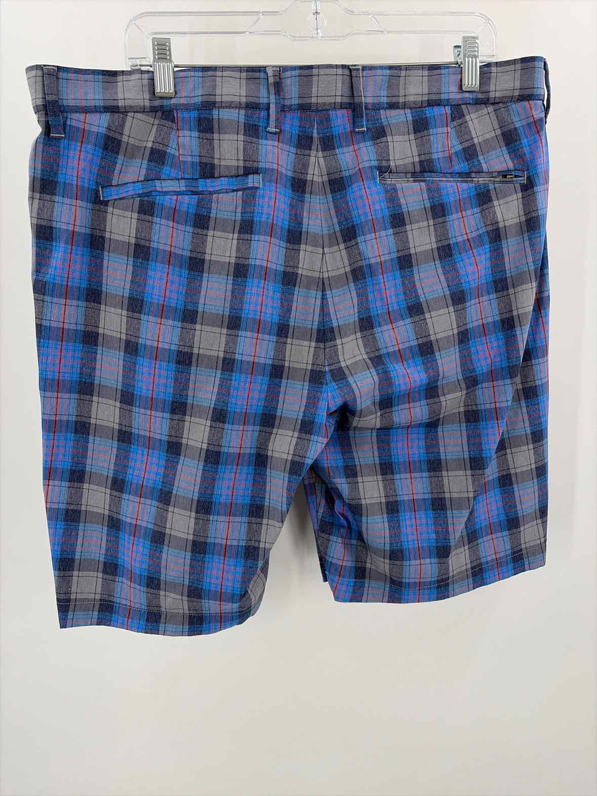 Tommy Bahama Blue Size 38 Plaid Men's Shorts | True Fashionistas.