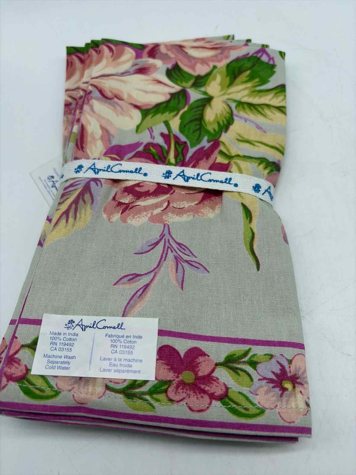 Set Of 4 April Cornell Floral Napkins | True Fashionistas.