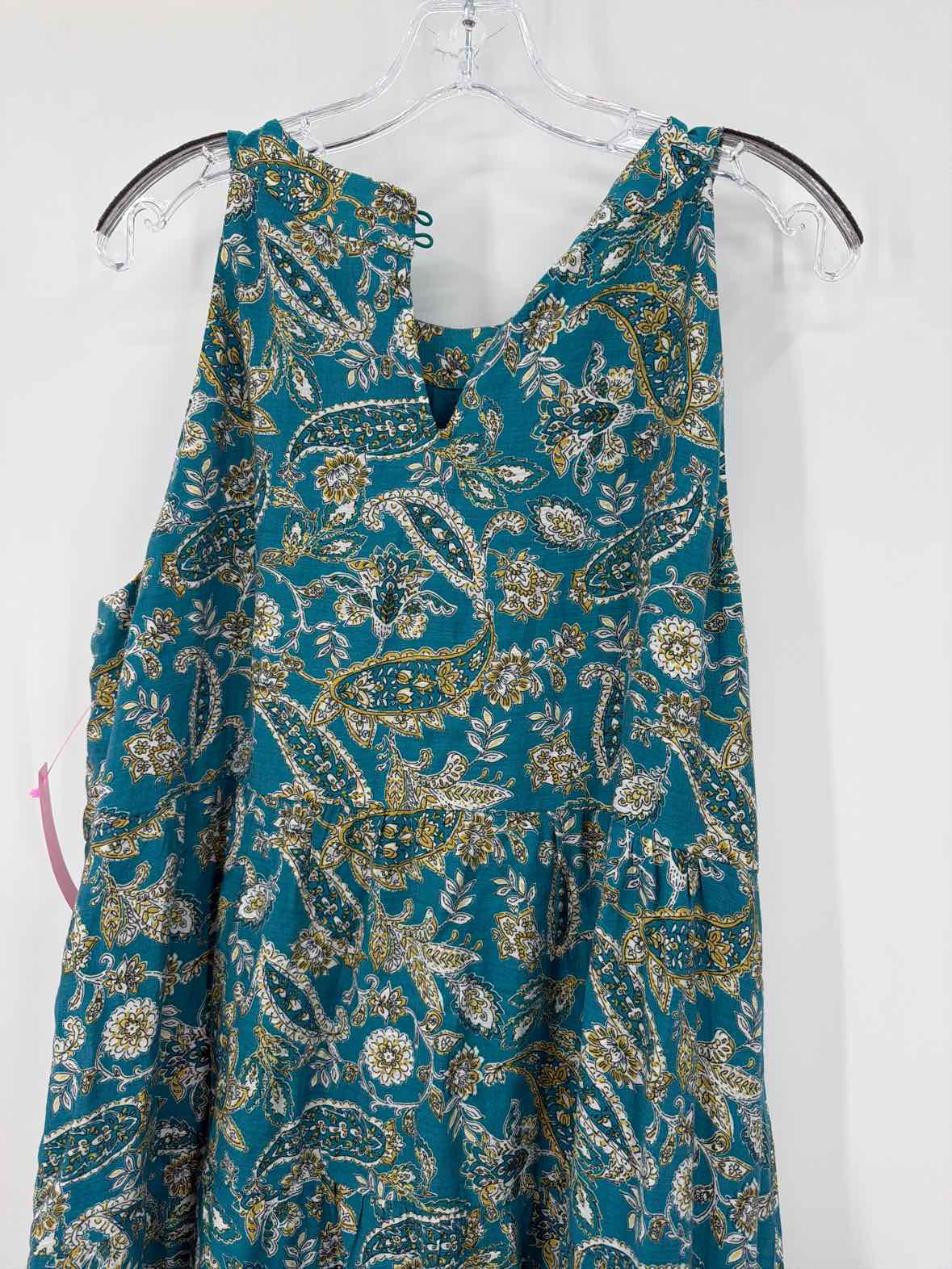 Pre-Owned J Jill Blue Size Medium Long Sleeveless Dress | True Fashionistas.