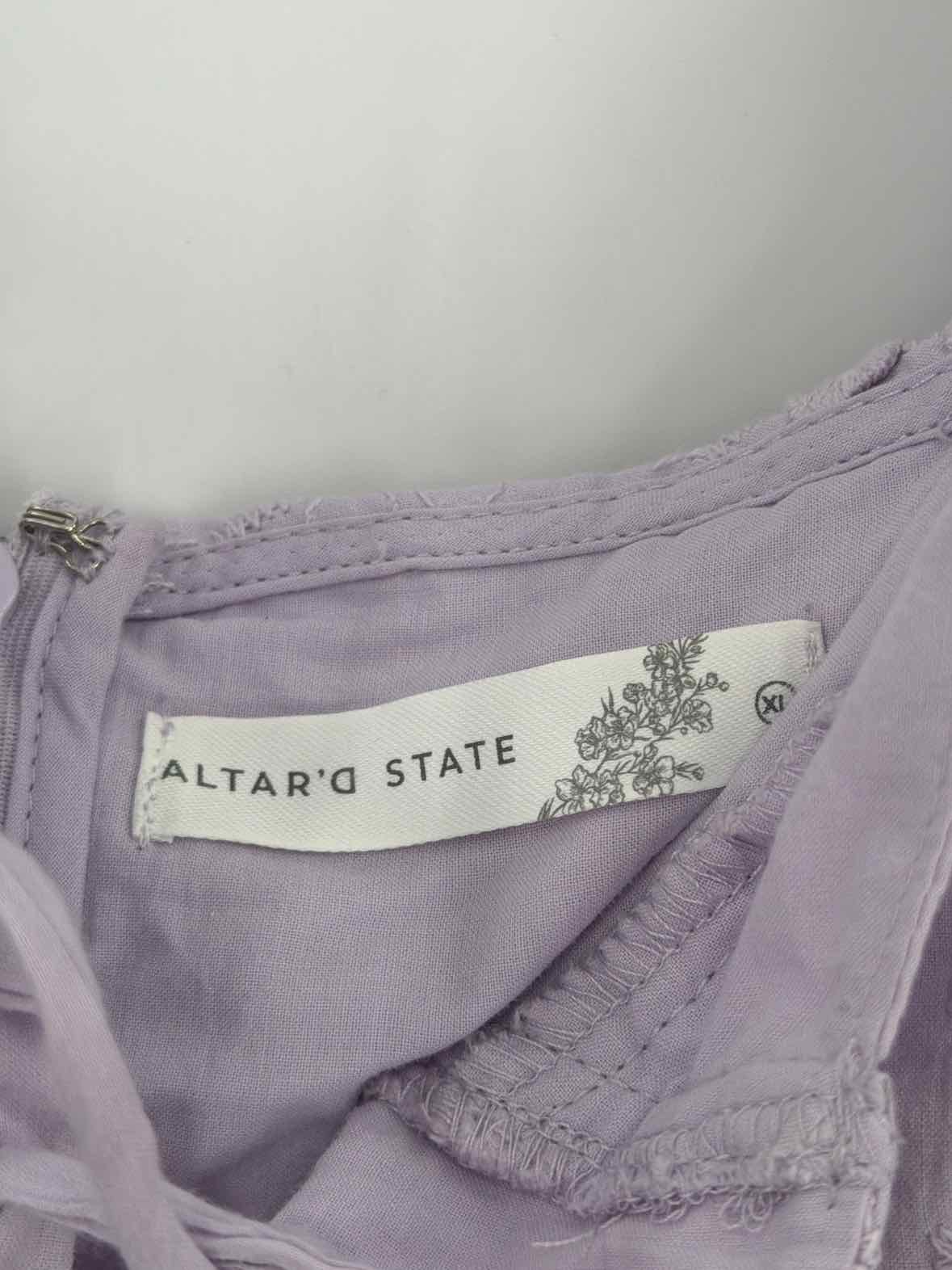 Pre-Owned Altar'd State Purple Size XL Short Shirt Dress | True Fashionistas.