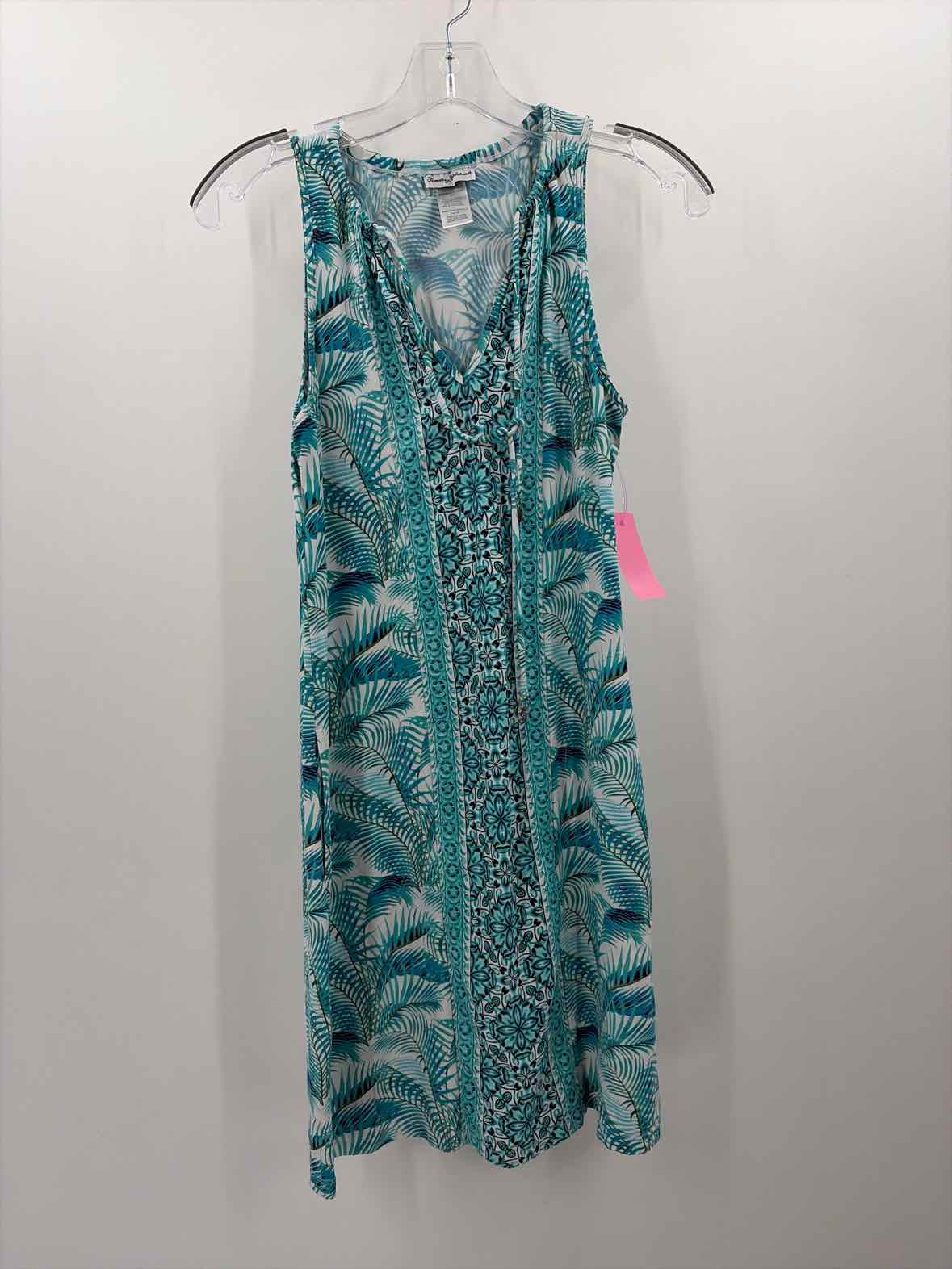 Pre-Owned Tommy Bahama Blue Size XS Knee Length Sleeveless Dress | True Fashionistas.