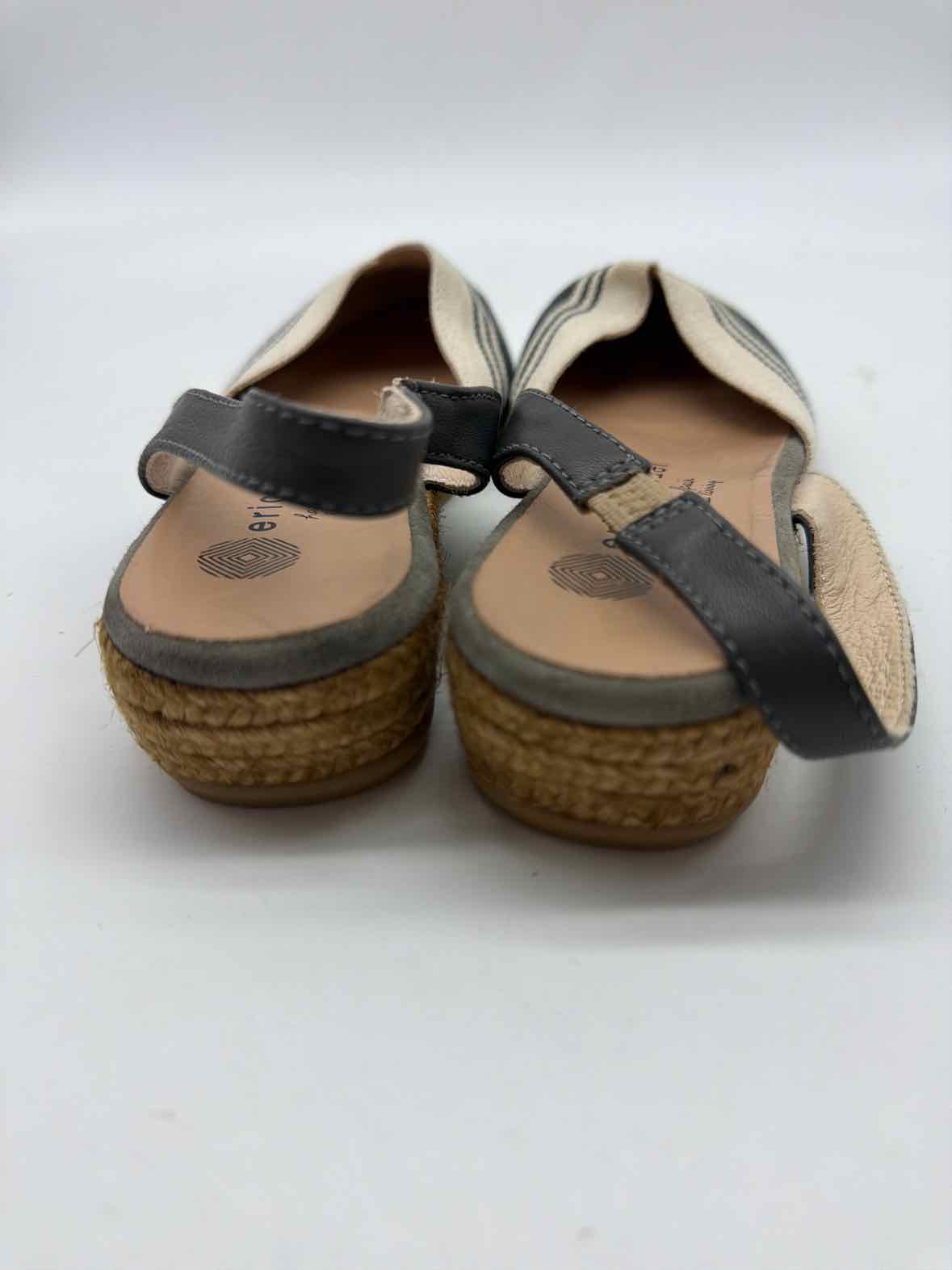Pre-Owned Eric Michael White Size 37 Slingback Flats | True Fashionistas.