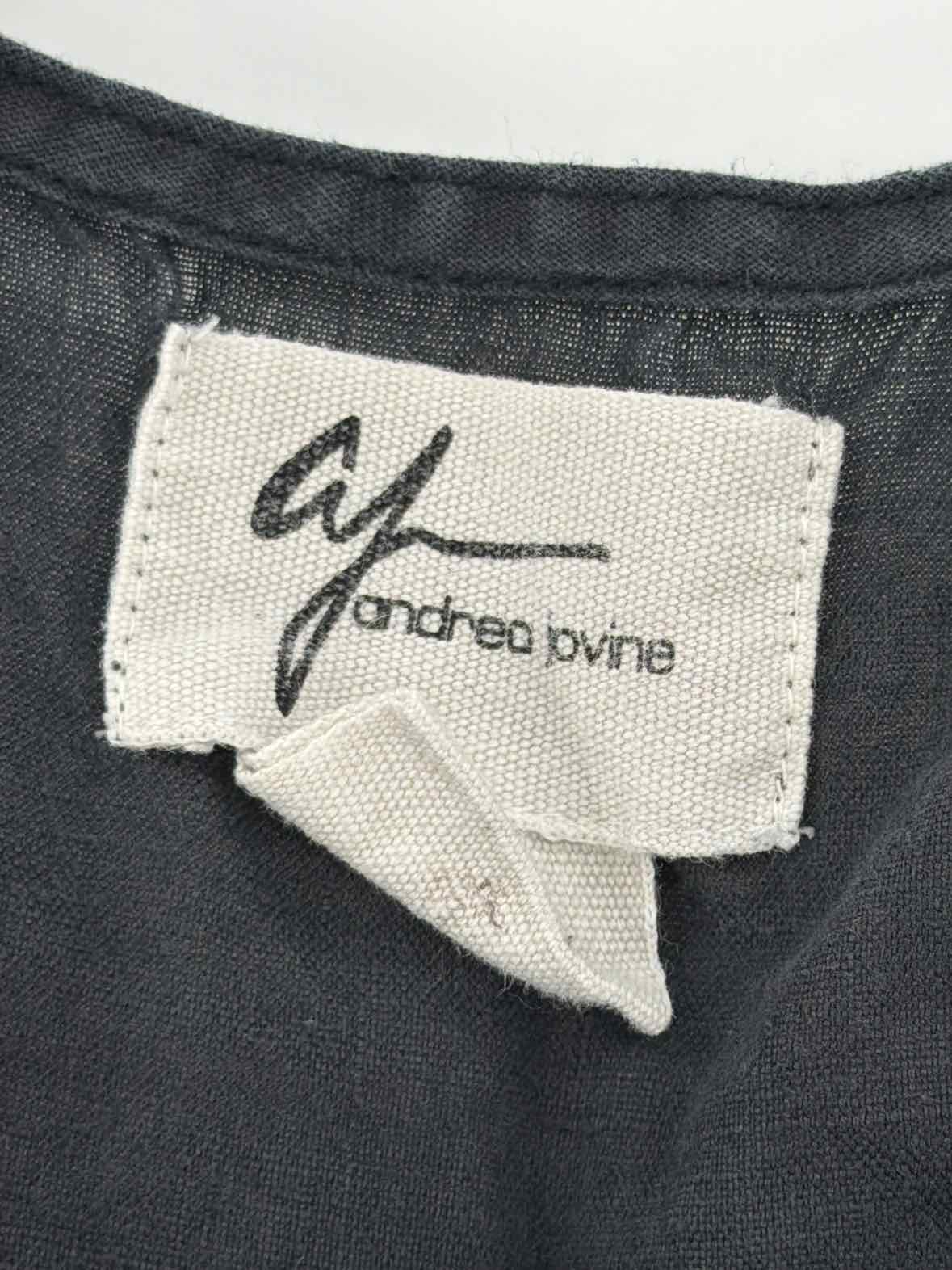 Pre-Owned Andrea Jovine Black Size XL Tank Top | True Fashionistas.