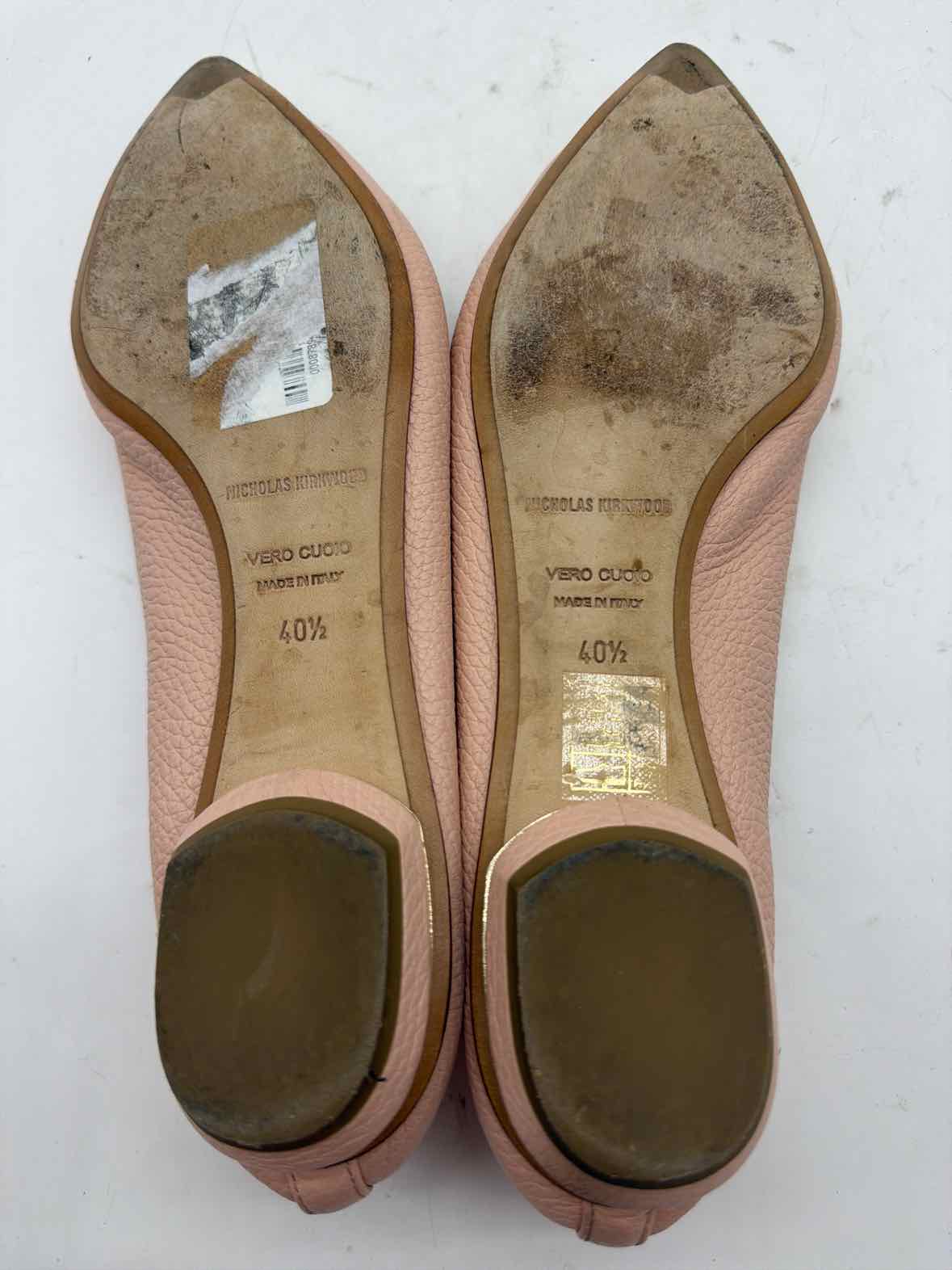 Pre-Owned Nicholas Kirkwood Pink Size 40.5 Slip On Flats | True Fashionistas.