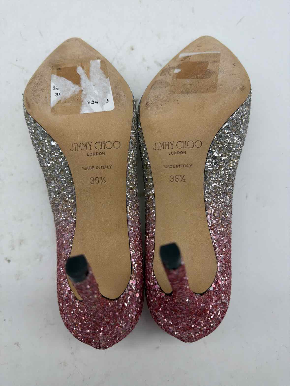 Pre-Owned Jimmy Choo Pink Size 6.5 Pump Heels | True Fashionistas.
